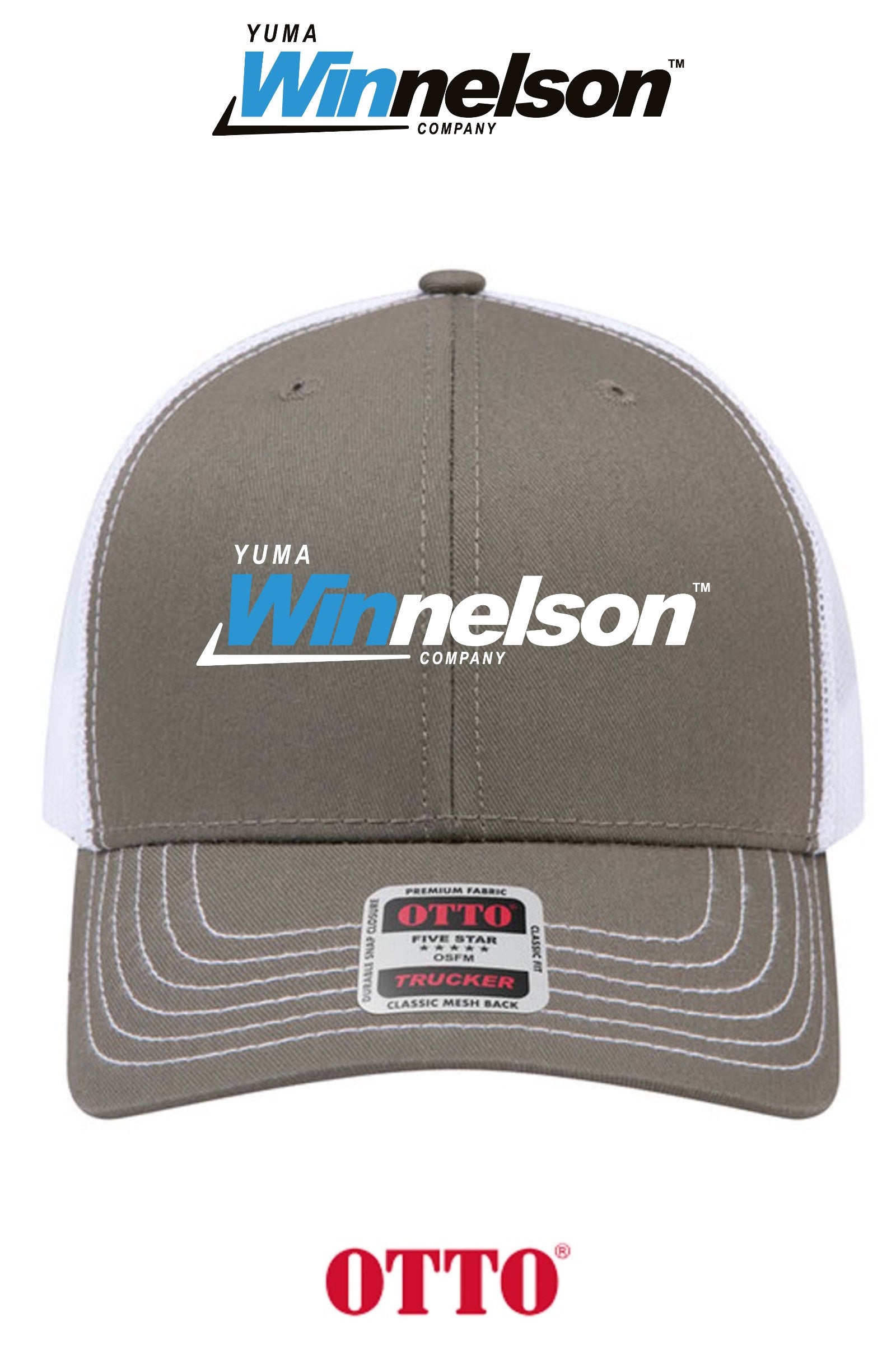 **BULK BUY SPECIAL** OTTO CAP® 6 Panel Mid Profile Mesh Back Trucker Hat - Yuma Winnelson