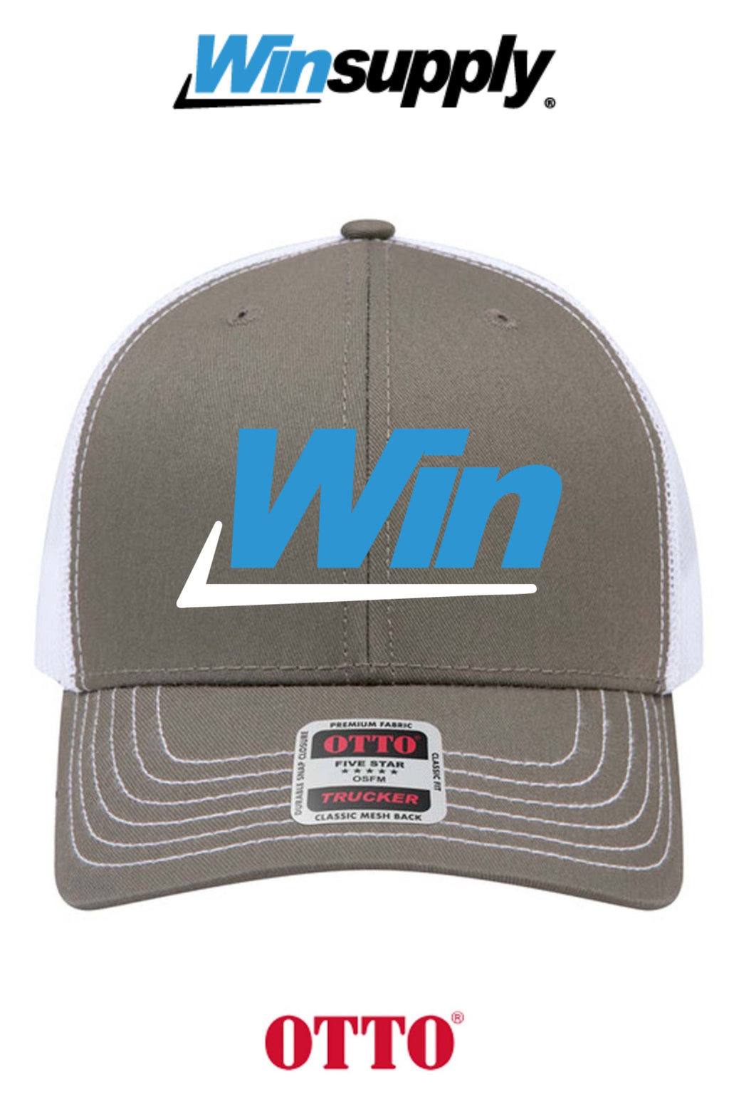 **BULK BUY SPECIAL** OTTO CAP® 6 Panel Mid Profile Mesh Back Trucker Hat - Winsupply INC.