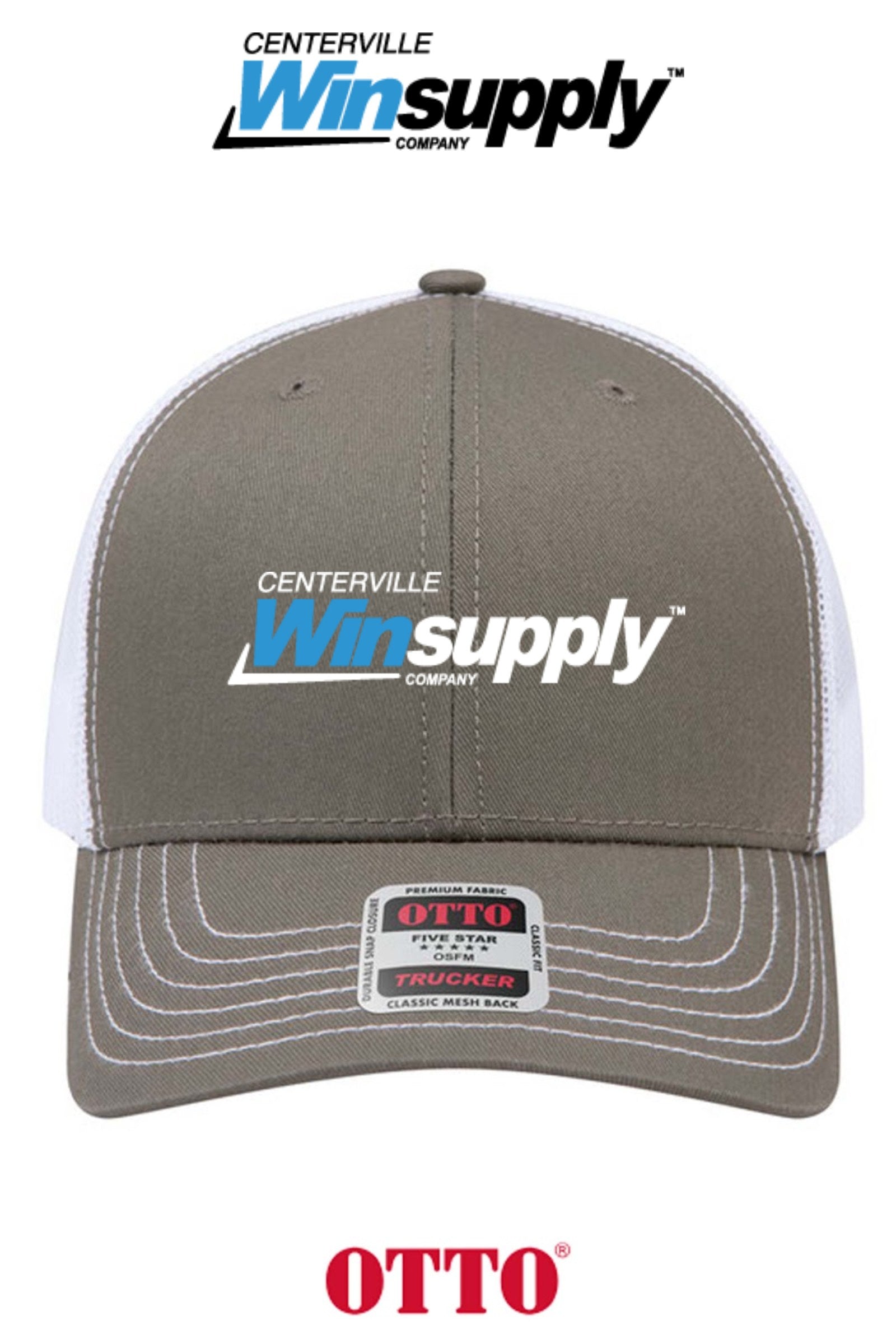 **BULK BUY SPECIAL** OTTO CAP® 6 Panel Mid Profile Mesh Back Trucker Hat - Winsupply of Centerville OH