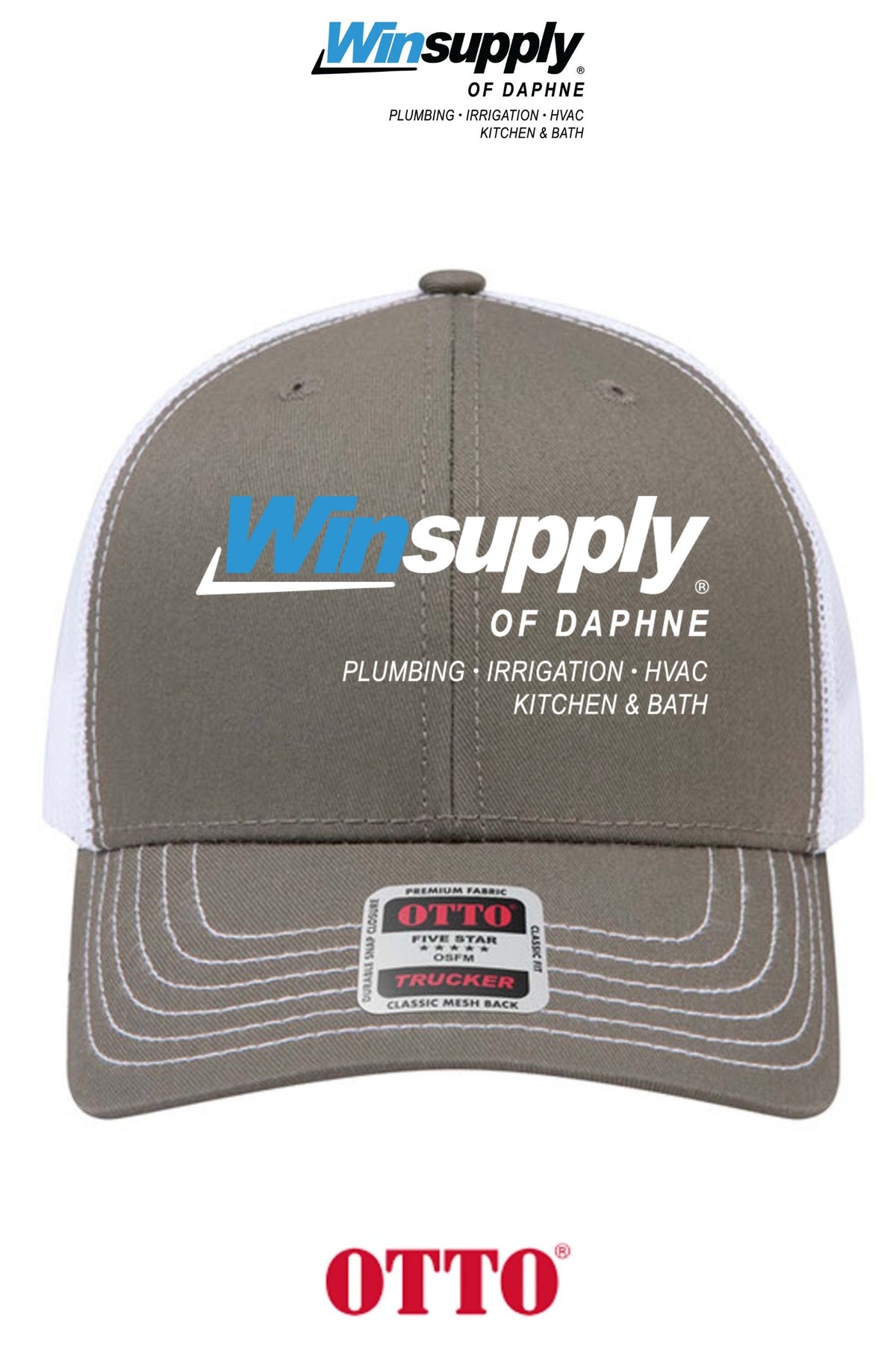 **BULK BUY SPECIAL** OTTO CAP® 6 Panel Mid Profile Mesh Back Trucker Hat - Winsupply of Daphne