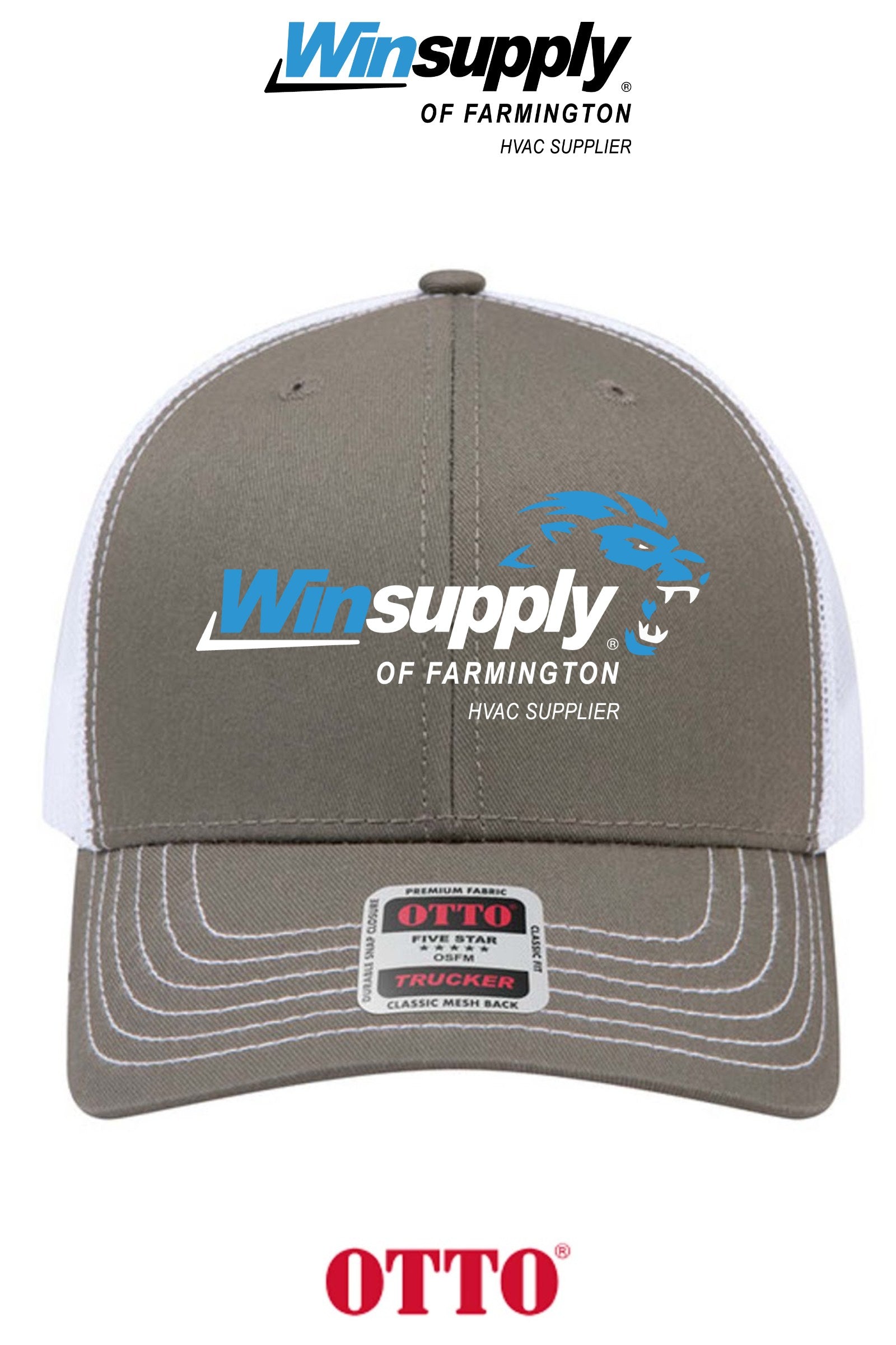 **BULK BUY SPECIAL** OTTO CAP® 6 Panel Mid Profile Mesh Back Trucker Hat - Winsupply of Farmington