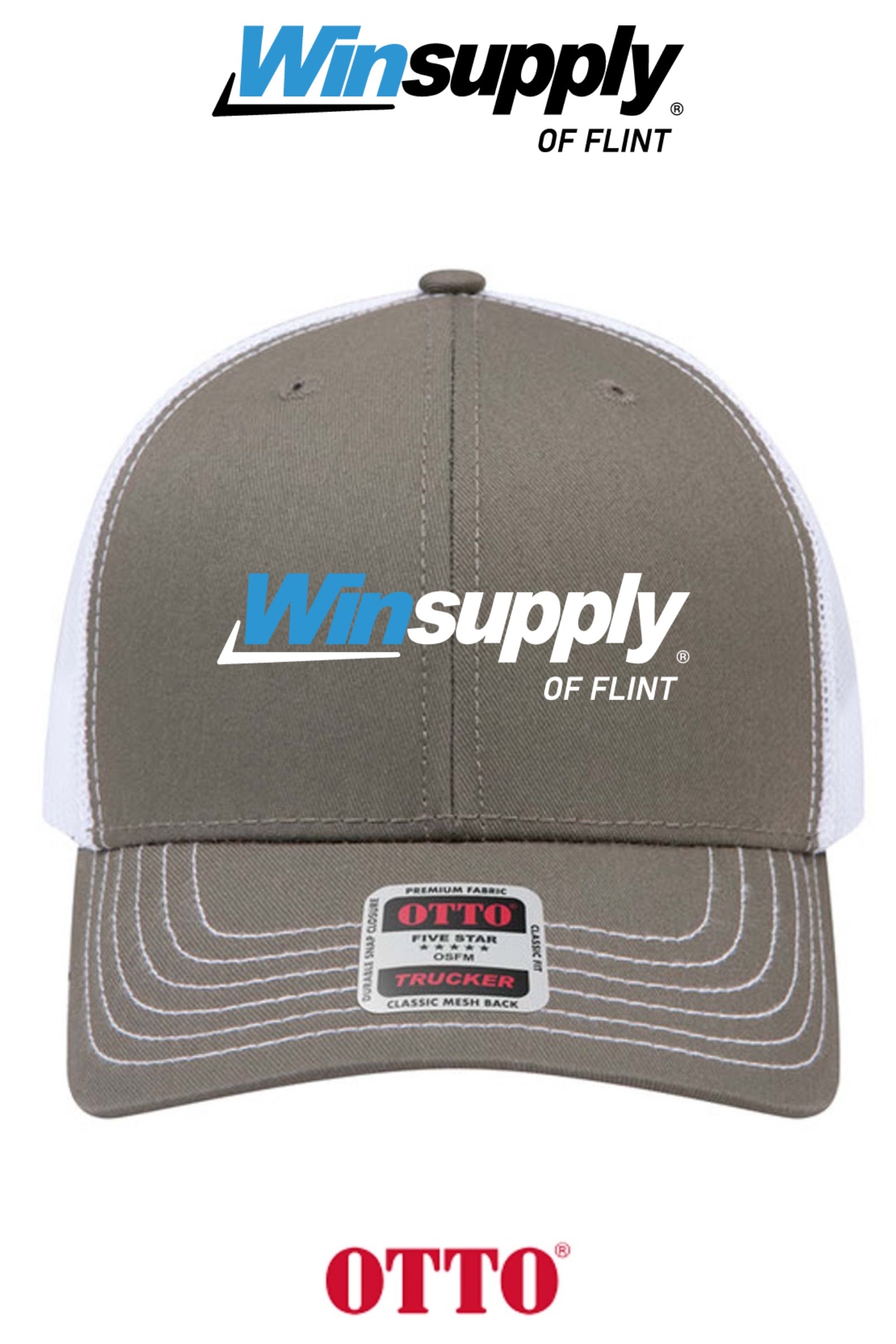 **BULK BUY SPECIAL** OTTO CAP® 6 Panel Mid Profile Mesh Back Trucker Hat - Winsupply of Flint