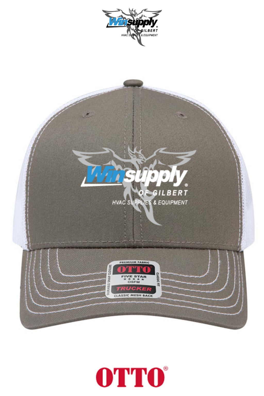 **BULK BUY SPECIAL** OTTO CAP® 6 Panel Mid Profile Mesh Back Trucker Hat - Winsupply of Gilbert