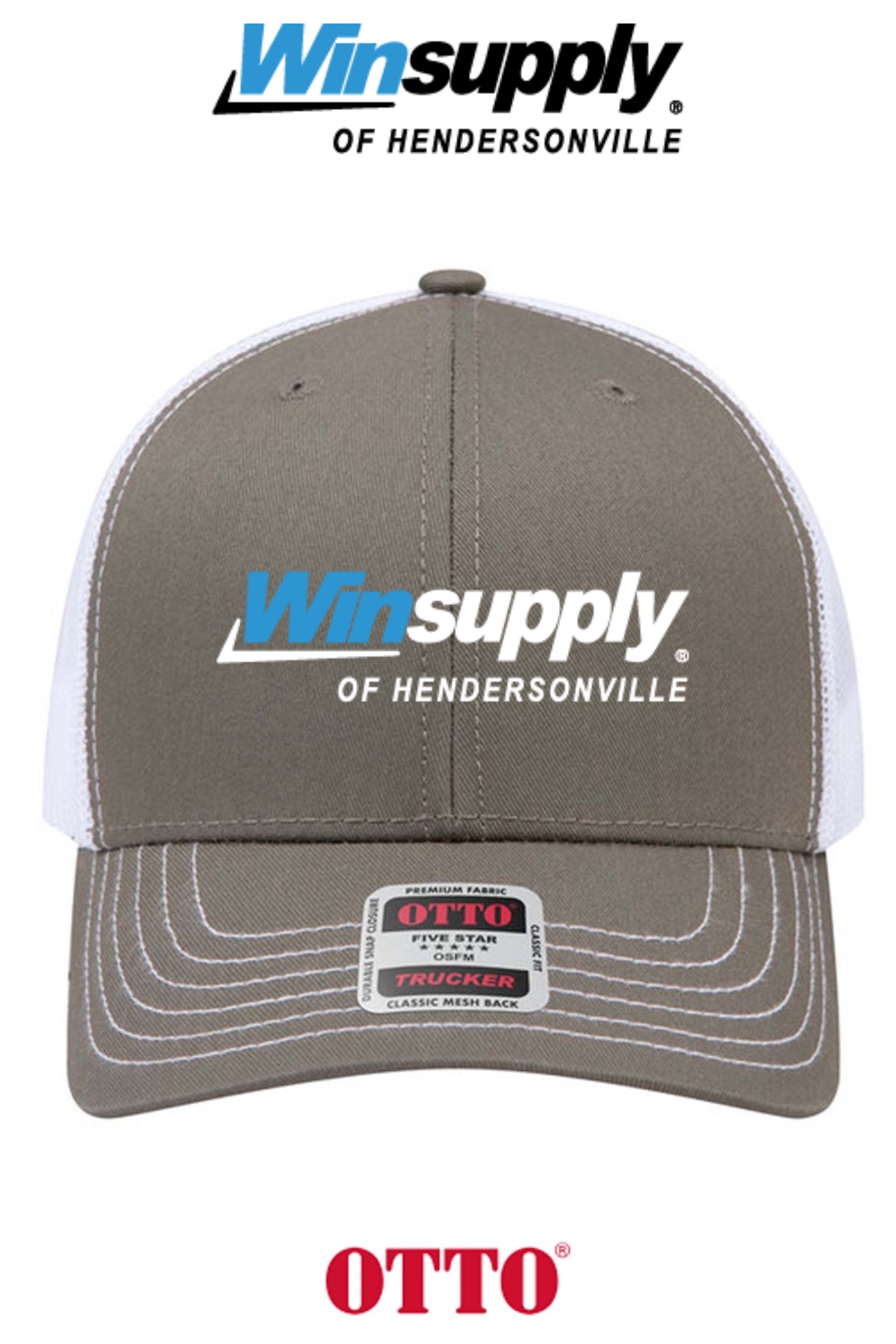 **BULK BUY SPECIAL** OTTO CAP® 6 Panel Mid Profile Mesh Back Trucker Hat - Winsupply of Hendersonville