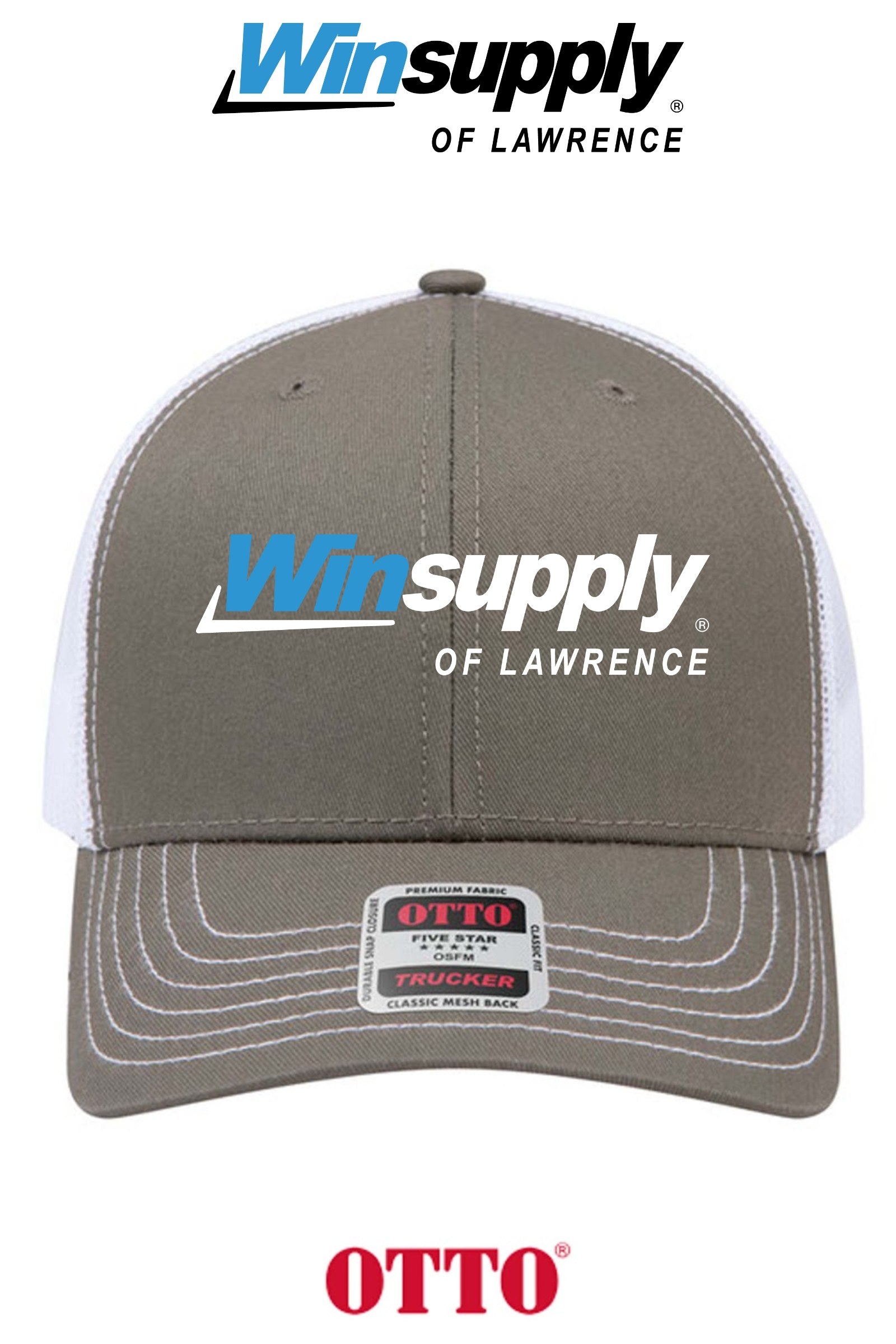 **BULK BUY SPECIAL** OTTO CAP® 6 Panel Mid Profile Mesh Back Trucker Hat - Winsupply of Lawrence