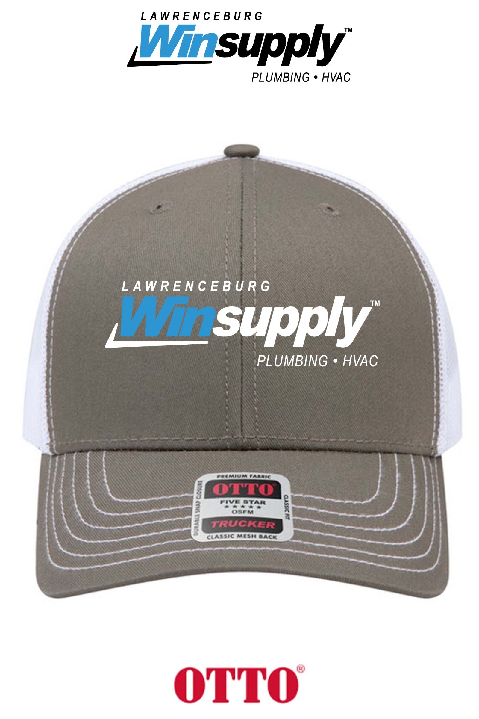**BULK BUY SPECIAL** OTTO CAP® 6 Panel Mid Profile Mesh Back Trucker Hat - Lawrenceburg Winsupply