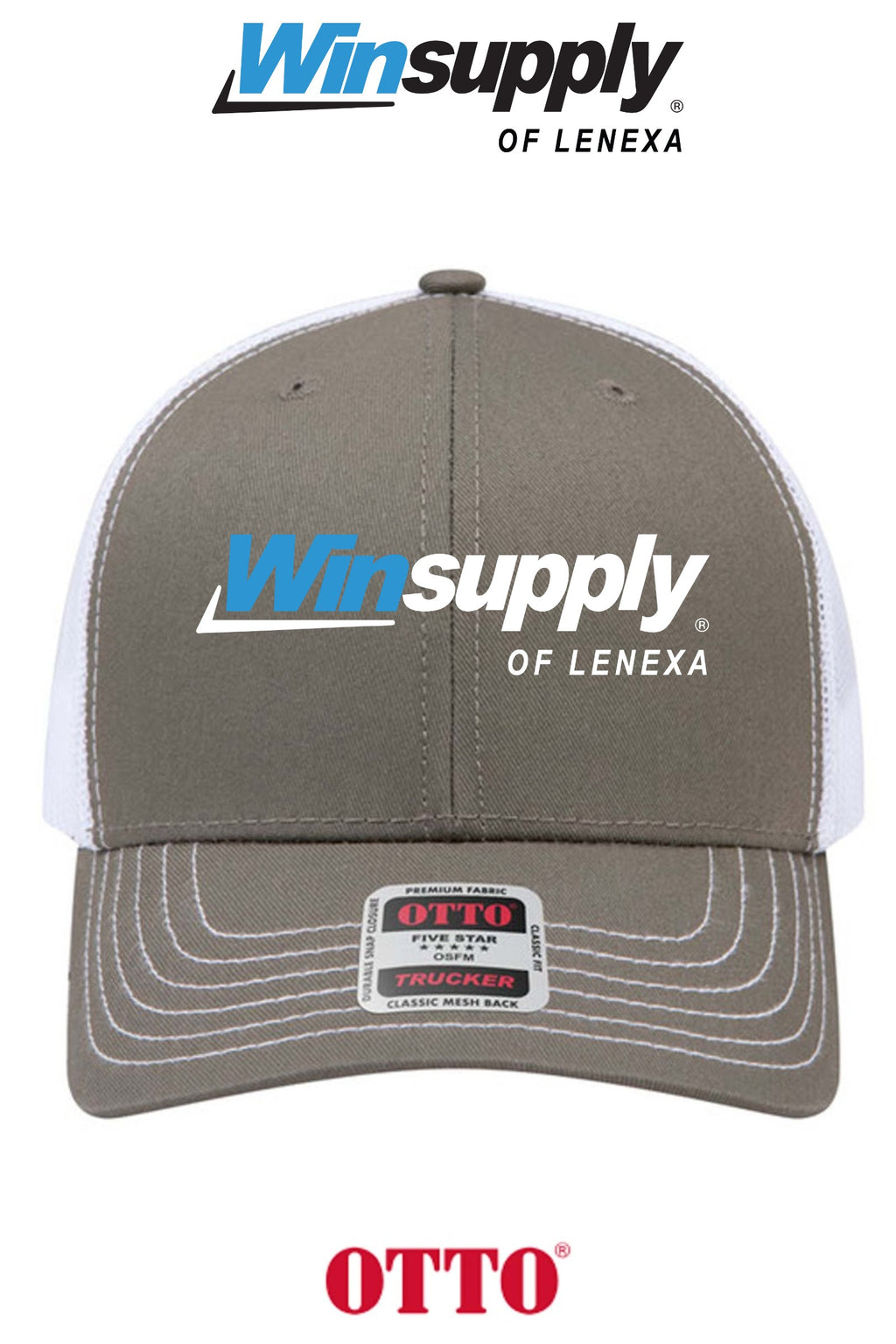 **BULK BUY SPECIAL** OTTO CAP® 6 Panel Mid Profile Mesh Back Trucker Hat - Winsupply of Lenexa