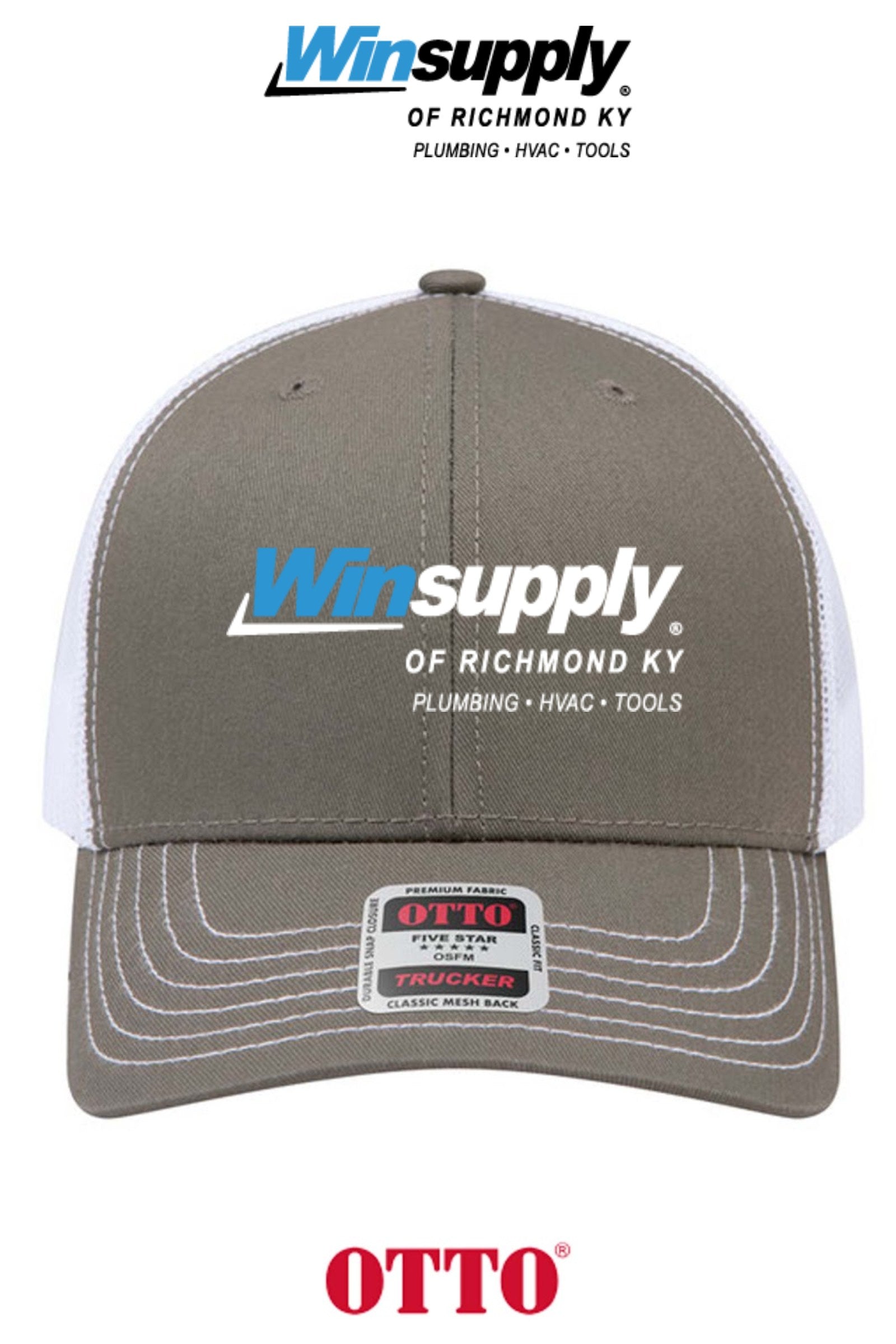 **BULK BUY SPECIAL** OTTO CAP® 6 Panel Mid Profile Mesh Back Trucker Hat - Winsupply of Richmond KY
