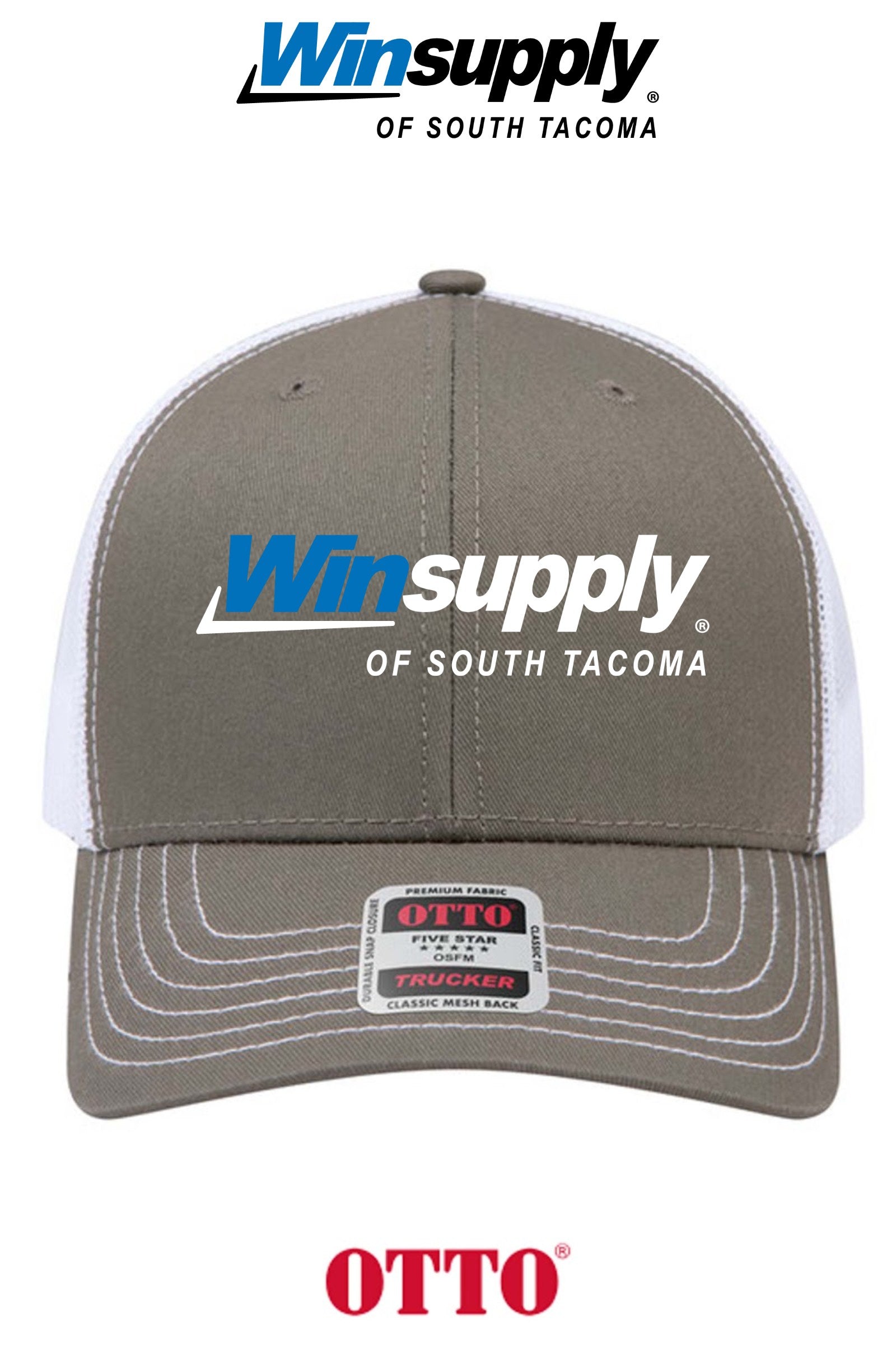 **BULK BUY SPECIAL** OTTO CAP® 6 Panel Mid Profile Mesh Back Trucker Hat - Winsupply of South Tacoma