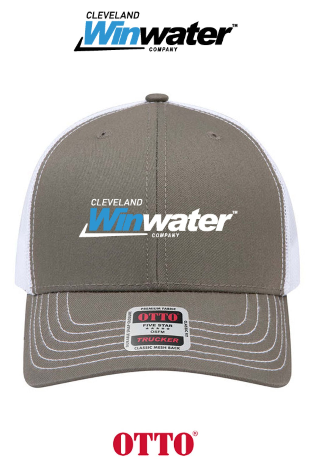 **BULK BUY SPECIAL** OTTO CAP® 6 Panel Mid Profile Mesh Back Trucker Hat - Winwater of Cleveland
