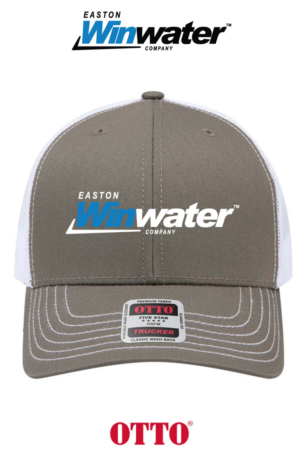 **BULK BUY SPECIAL** OTTO CAP® 6 Panel Mid Profile Mesh Back Trucker Hat - Easton Winwater