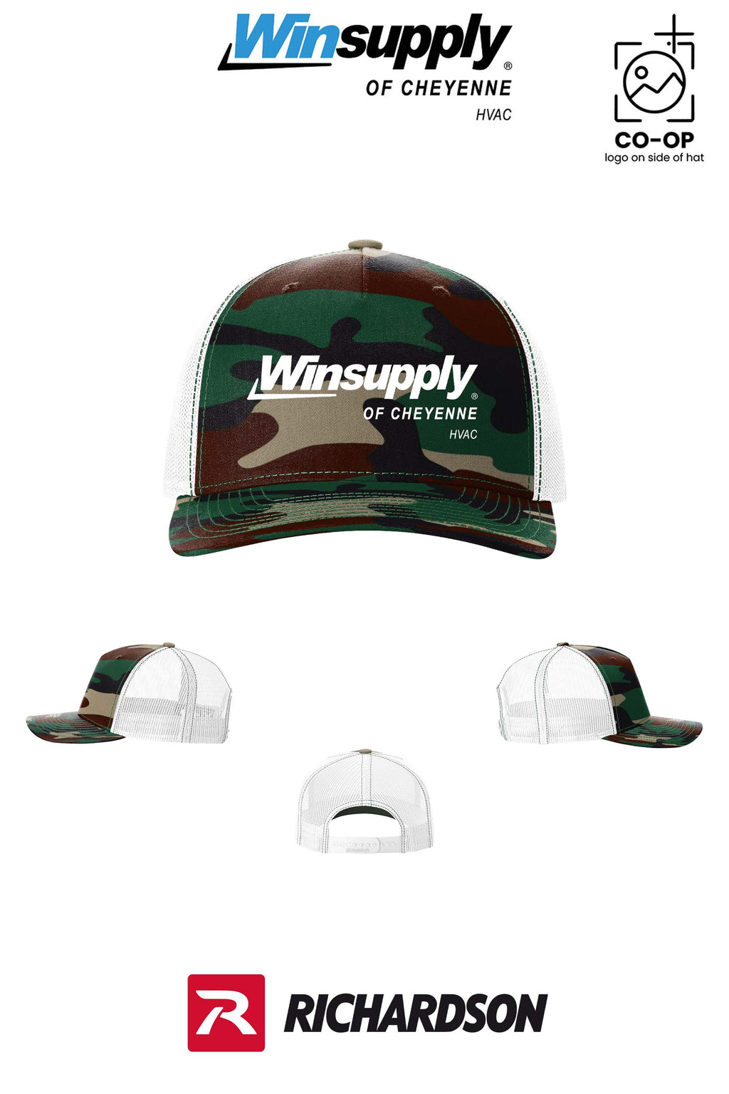 Richardson 112PFP Printed Five-Panel Trucker - Winsupply of Cheyenne