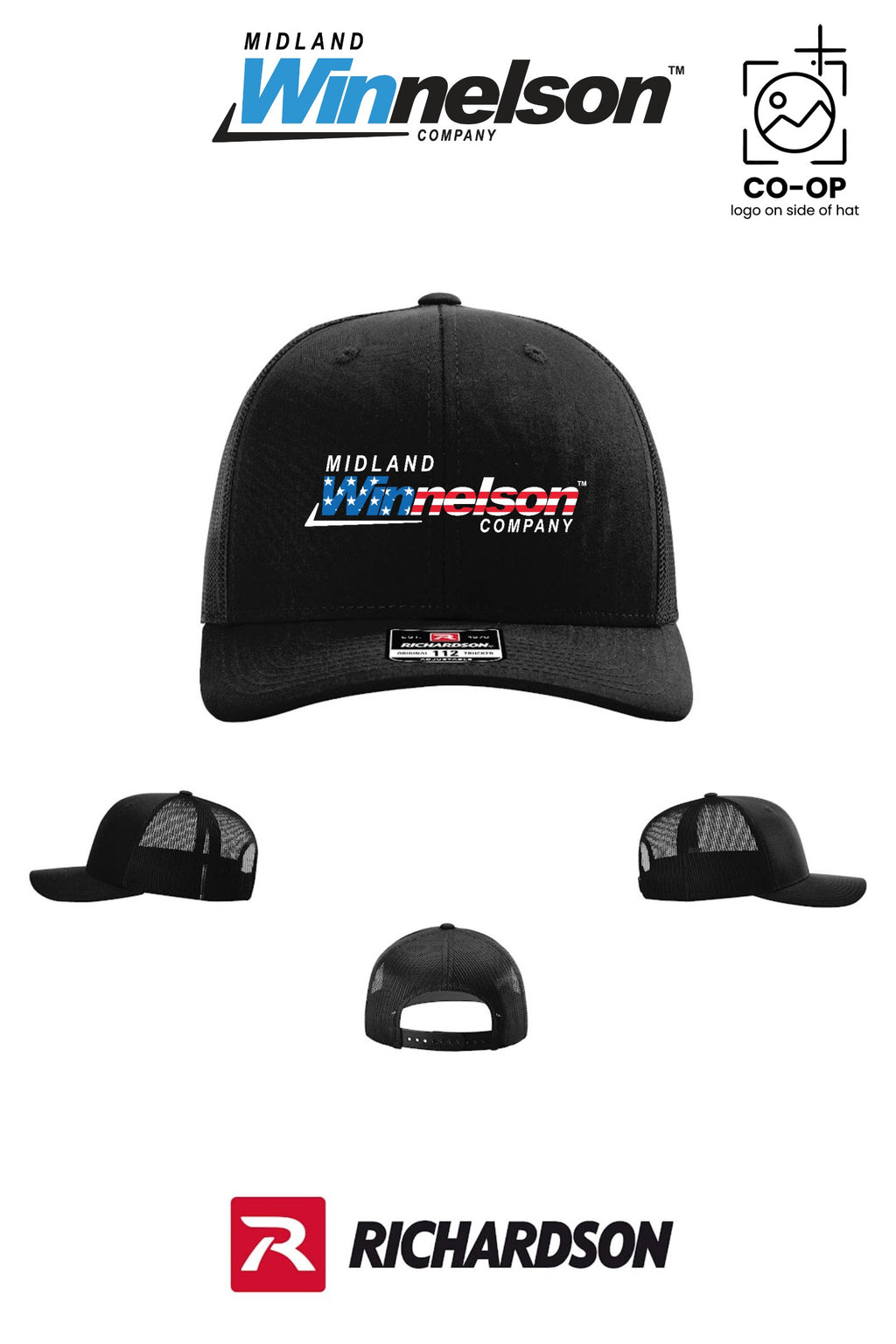 Richardson 112 Trucker Cap - Midland Winnelson - Patriot
