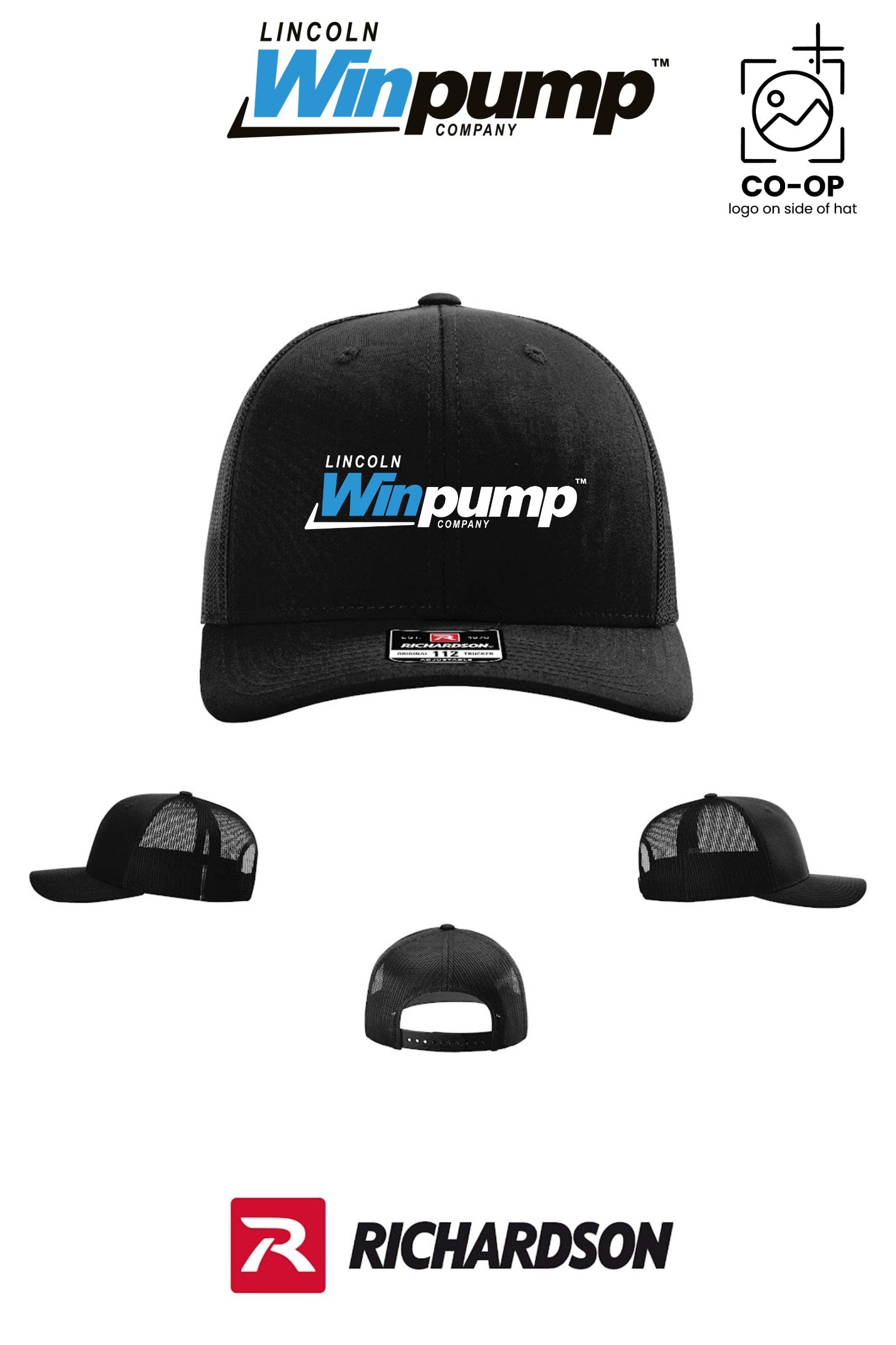 Richardson 112 Trucker Cap - Lincoln Winpump