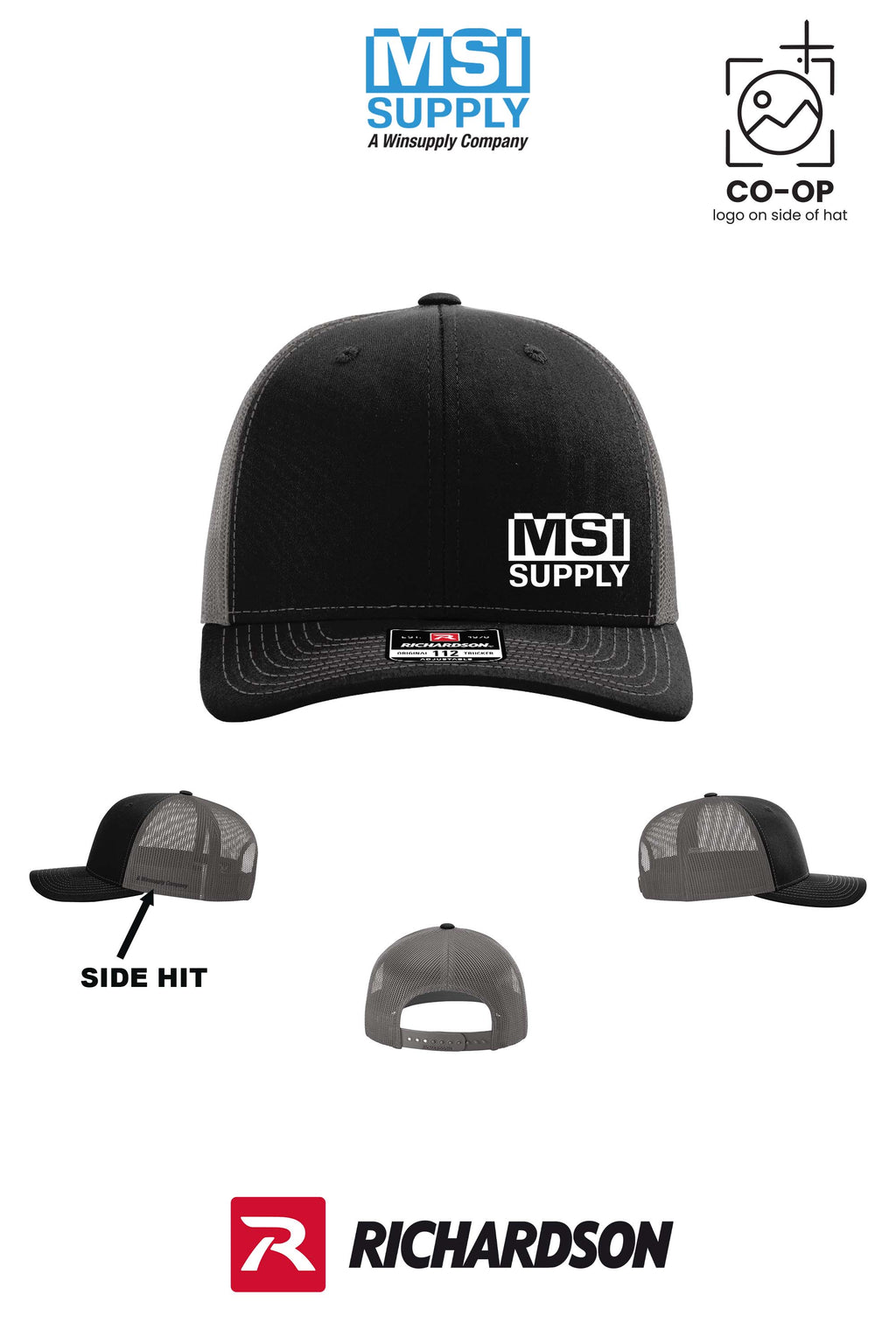 Richardson 112 Trucker Cap - MSI Supply Houston (with side hit)