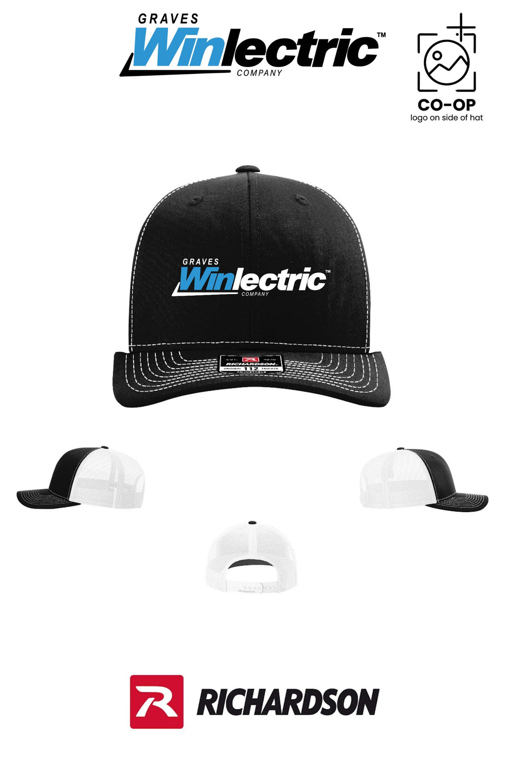 Richardson 112 Trucker Cap - Graves Winlectric