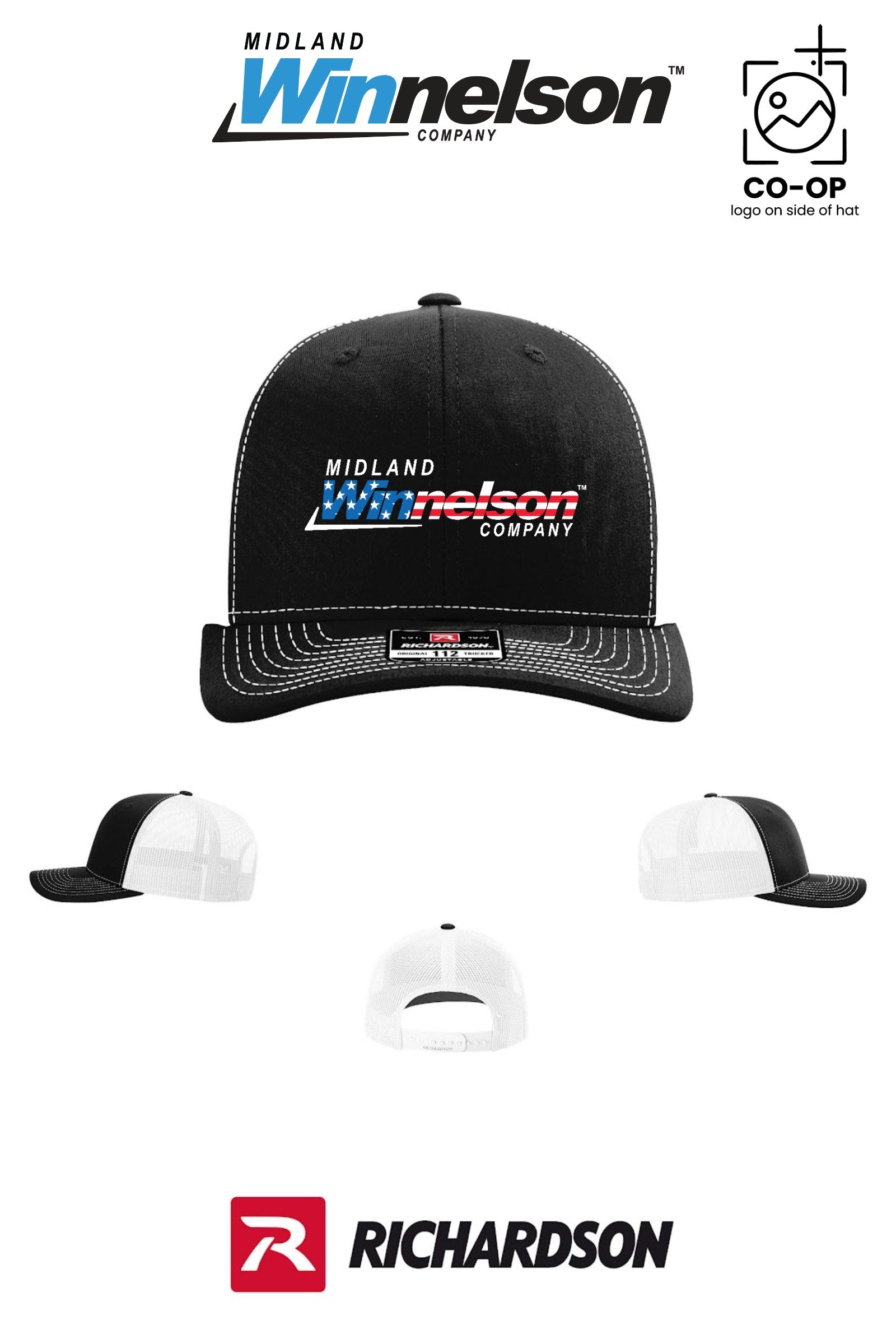 Richardson 112 Trucker Cap - Midland Winnelson - Patriot