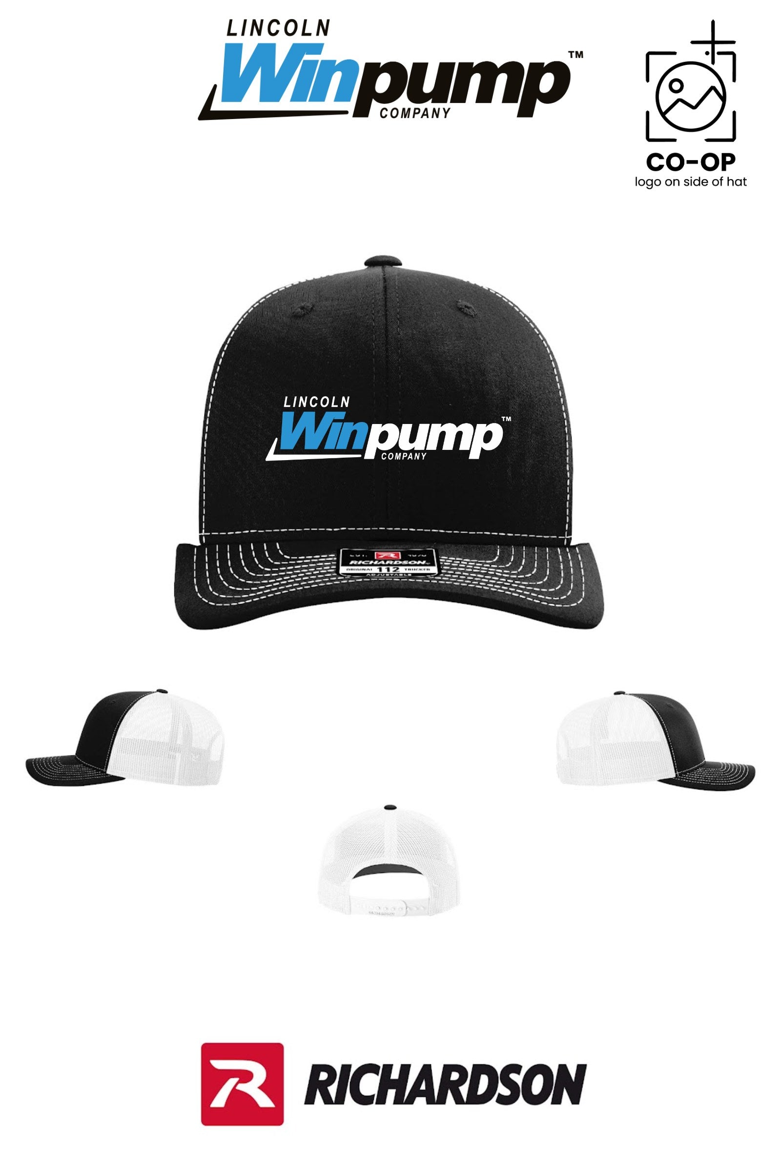 Richardson 112 Trucker Cap - Lincoln Winpump