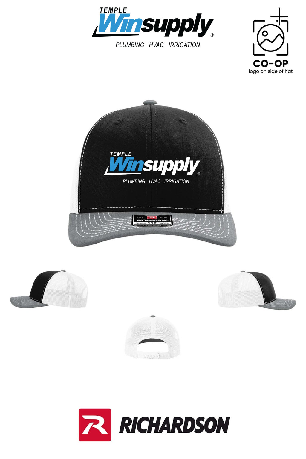 Richardson 112 Trucker Cap - Temple Winsupply