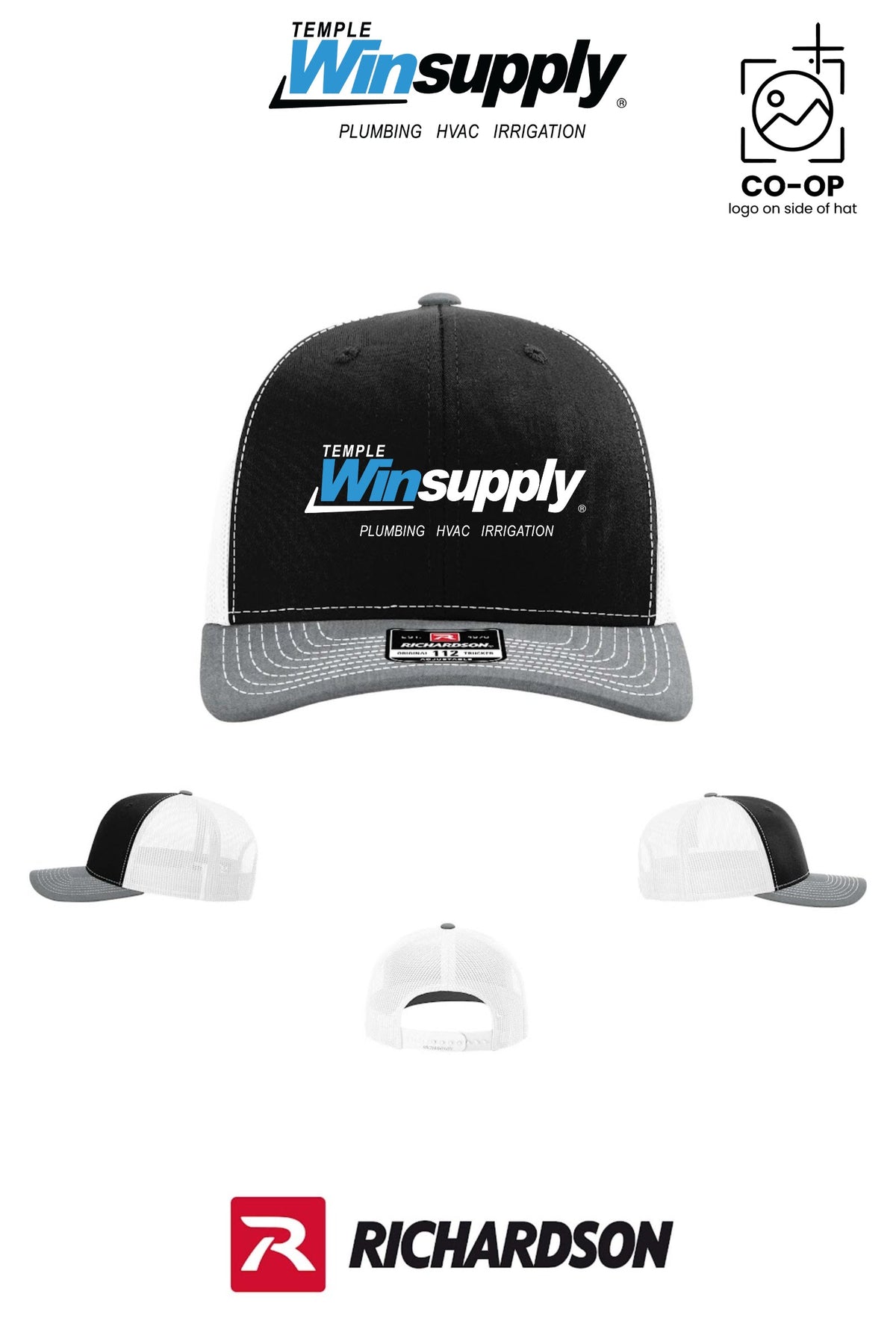 Richardson 112 Trucker Cap - Temple Winsupply