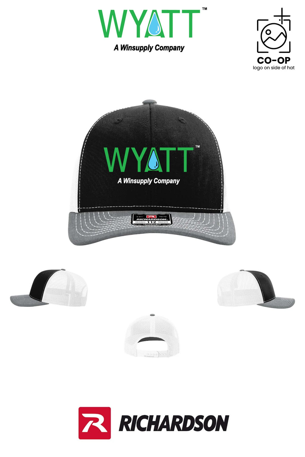 Richardson 112 Trucker Cap - Wyatt Irrigation of Santa Rosa