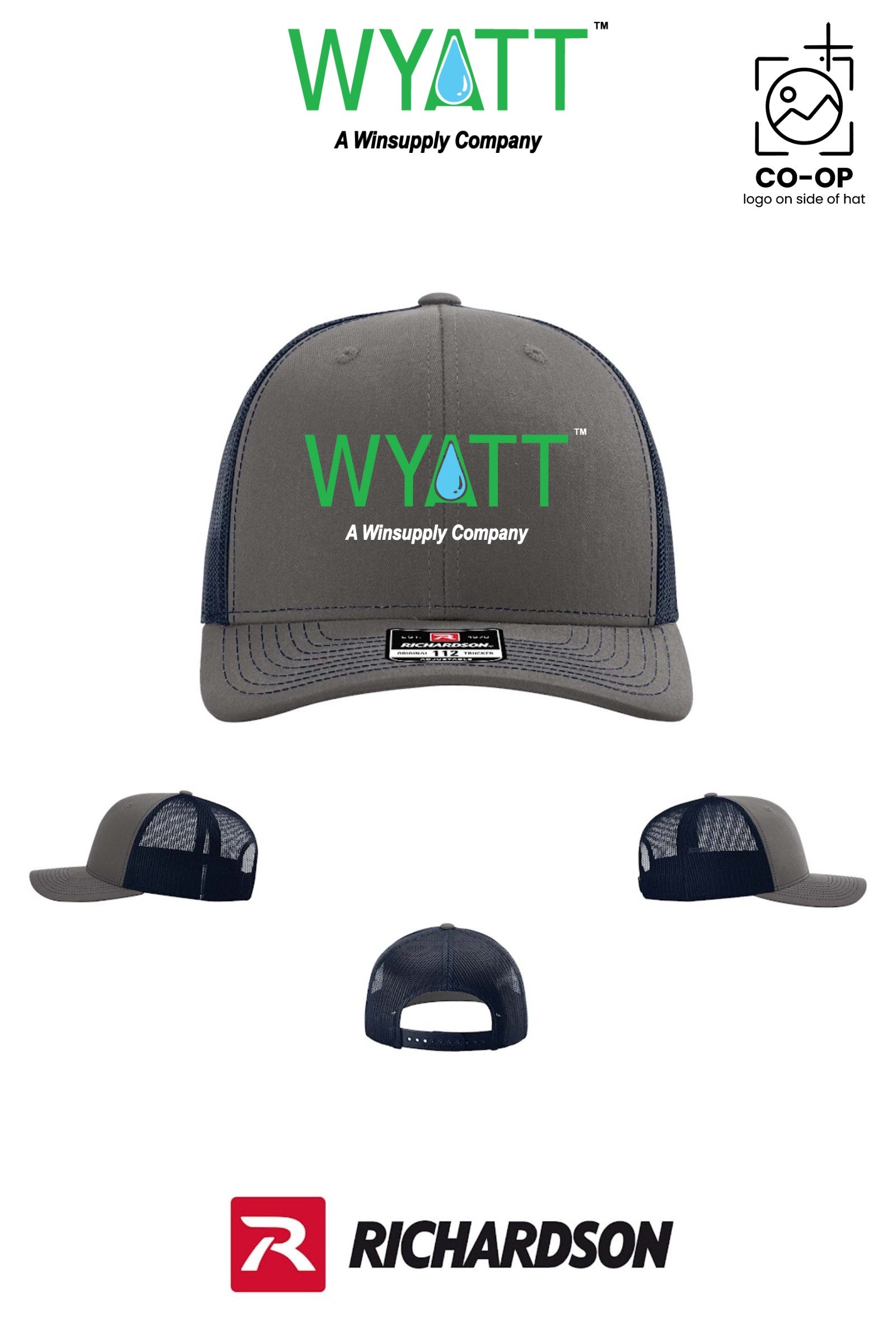 Richardson 112 Trucker Cap - Wyatt Irrigation of Santa Rosa