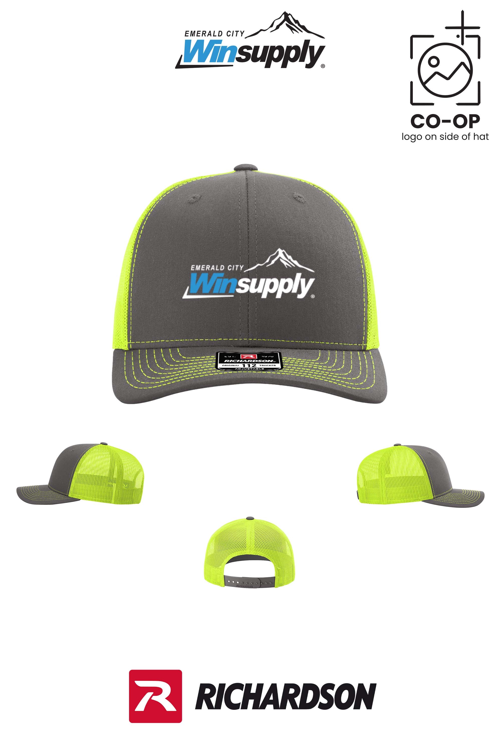 Richardson 112 Trucker Cap - Winsupply Emerald City