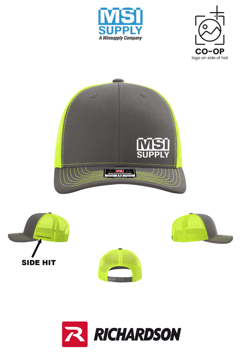 Richardson 112 Trucker Cap - MSI Supply Houston (with side hit)