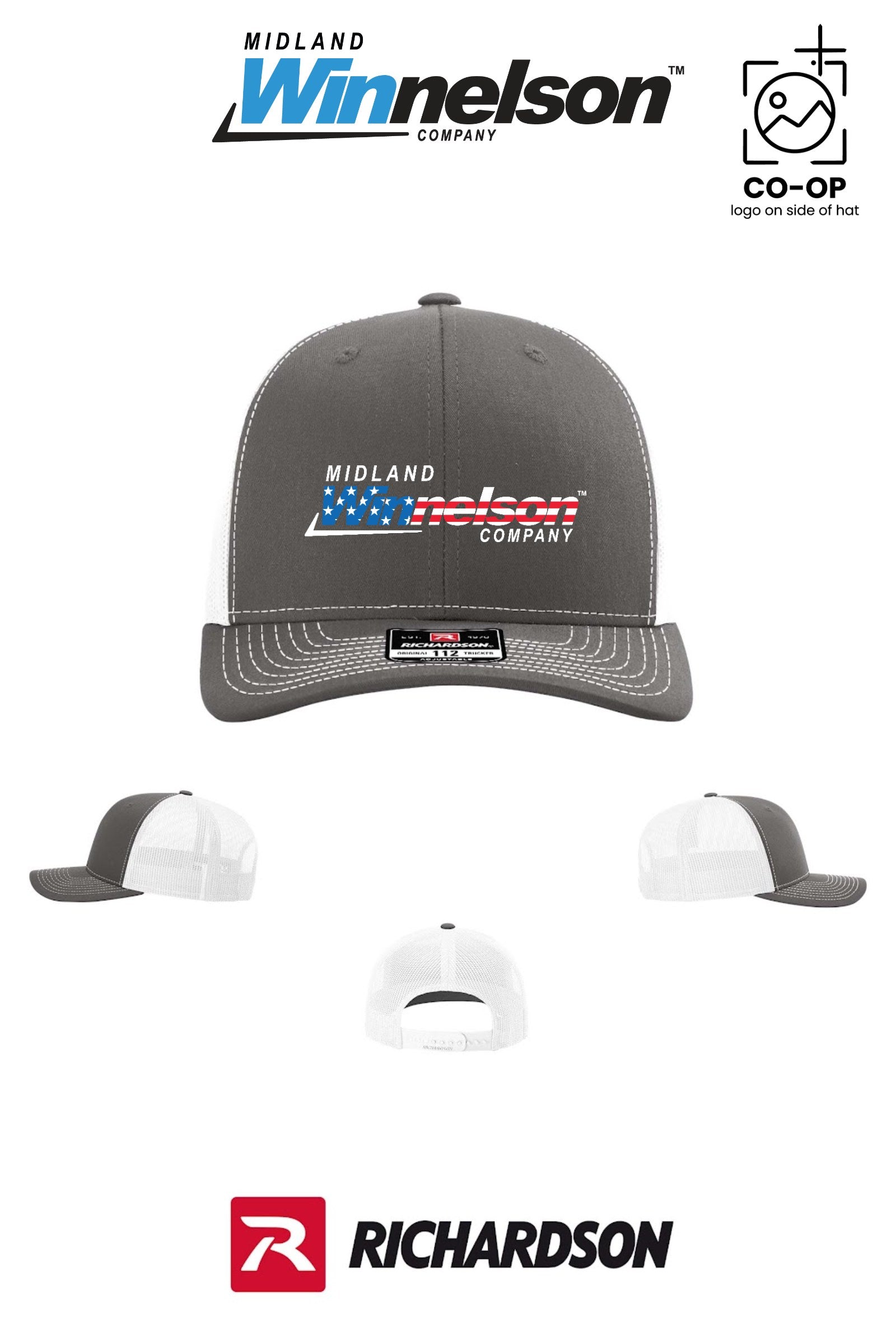 Richardson 112 Trucker Cap - Midland Winnelson - Patriot