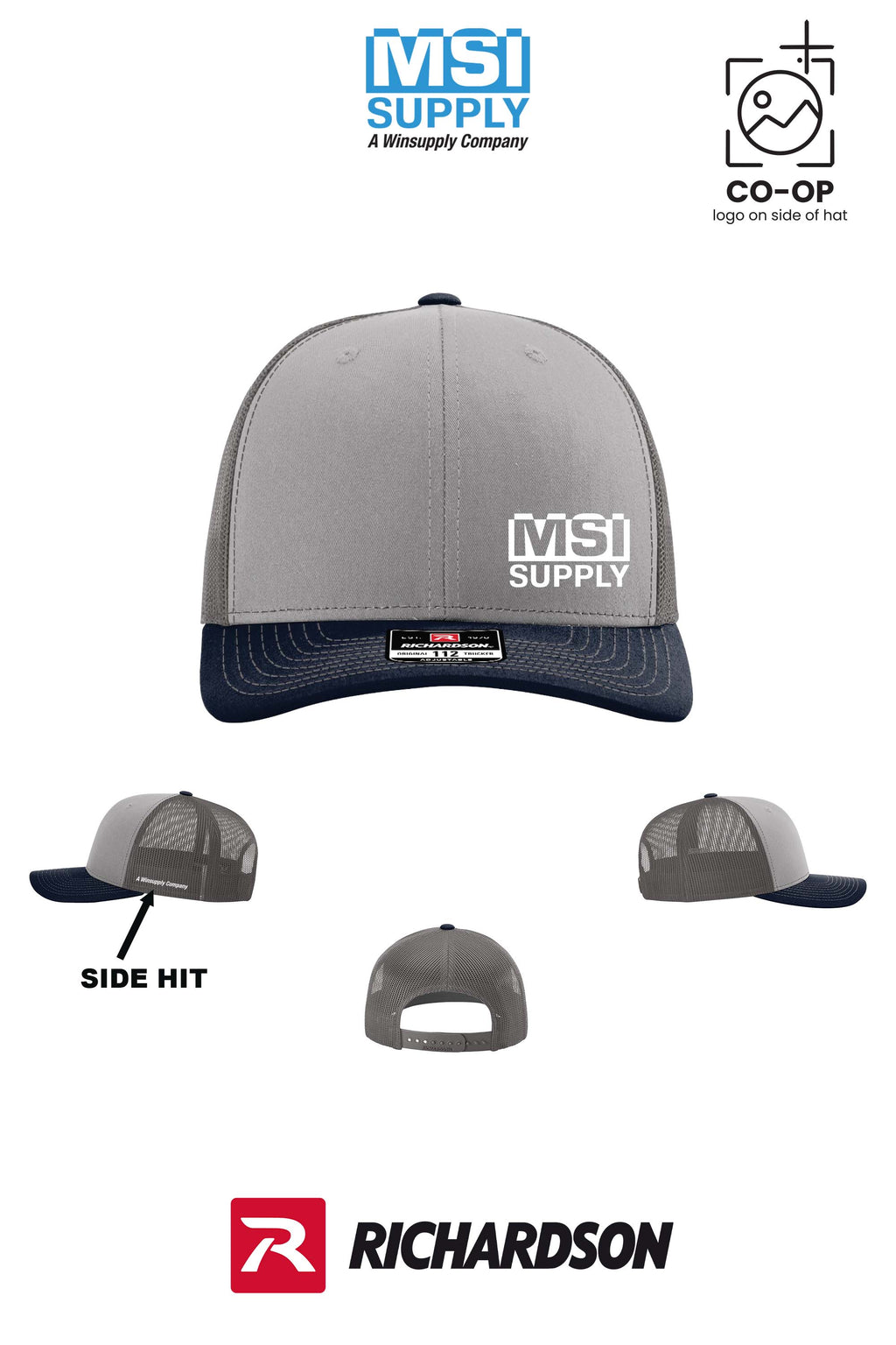 Richardson 112 Trucker Cap - MSI Supply Houston (with side hit)