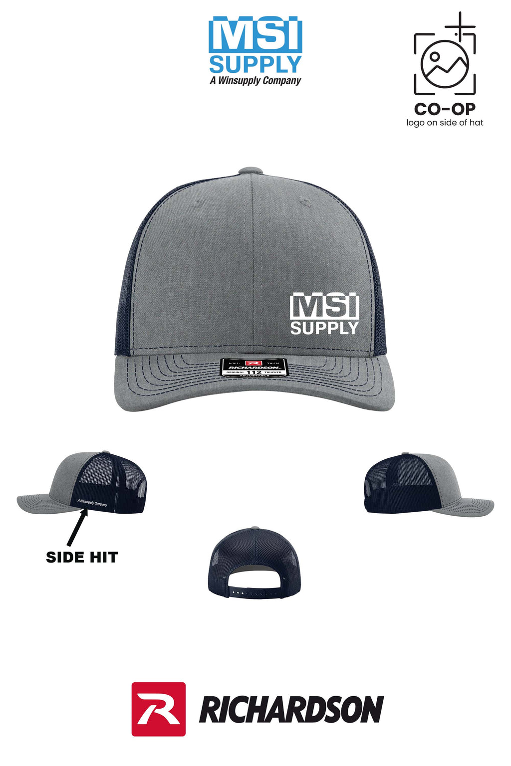 Richardson 112 Trucker Cap - MSI Supply Houston (with side hit)