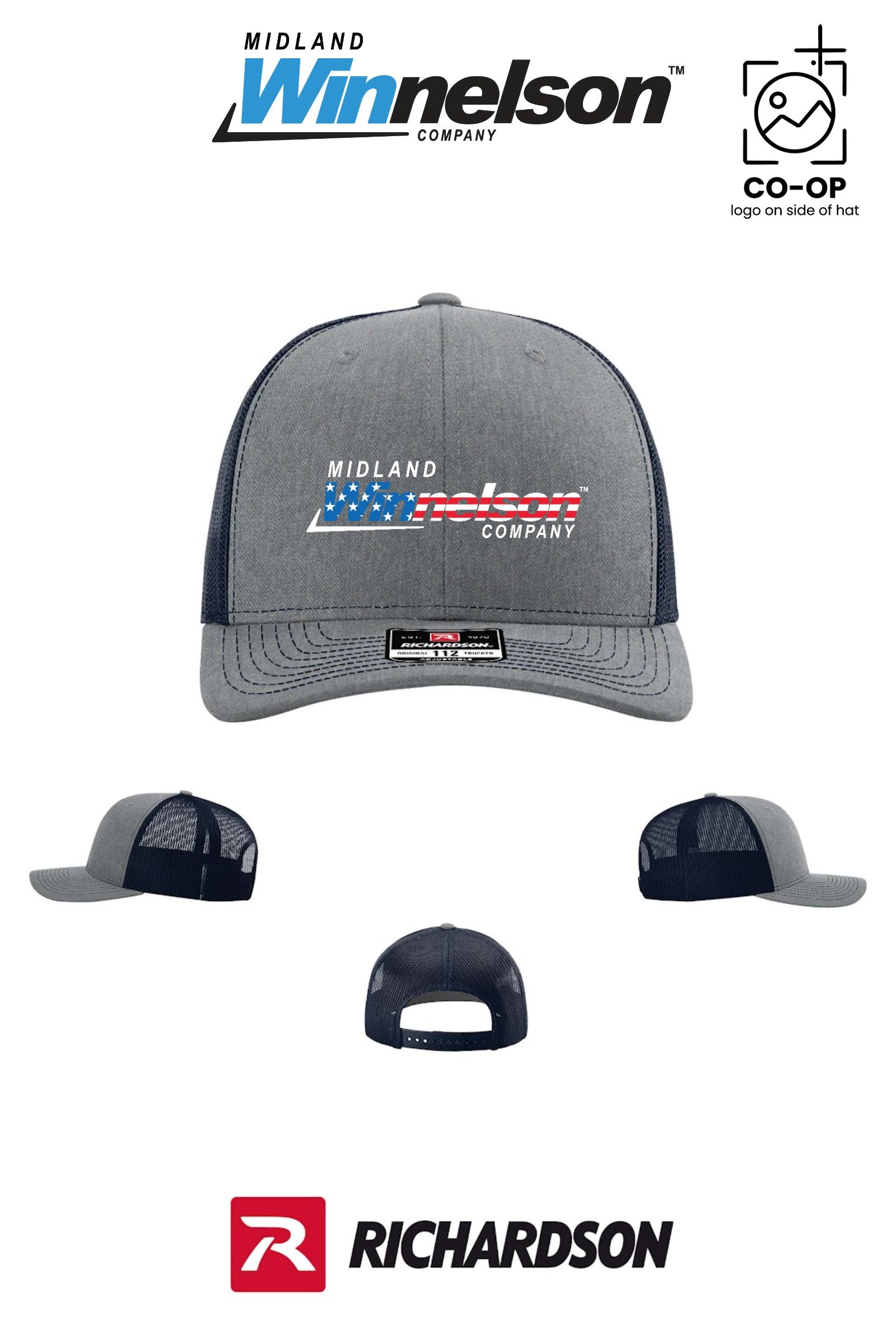 Richardson 112 Trucker Cap - Midland Winnelson - Patriot