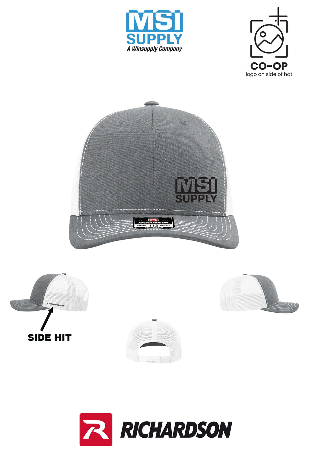Richardson 112 Trucker Cap - MSI Supply Houston (with side hit)
