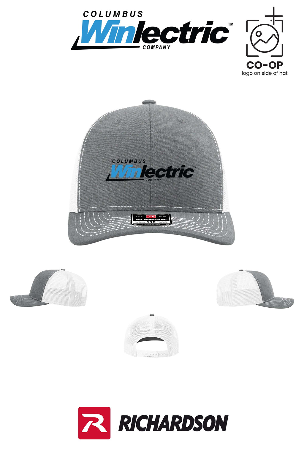 Richardson 112 Trucker Cap - Columbus Winlectric