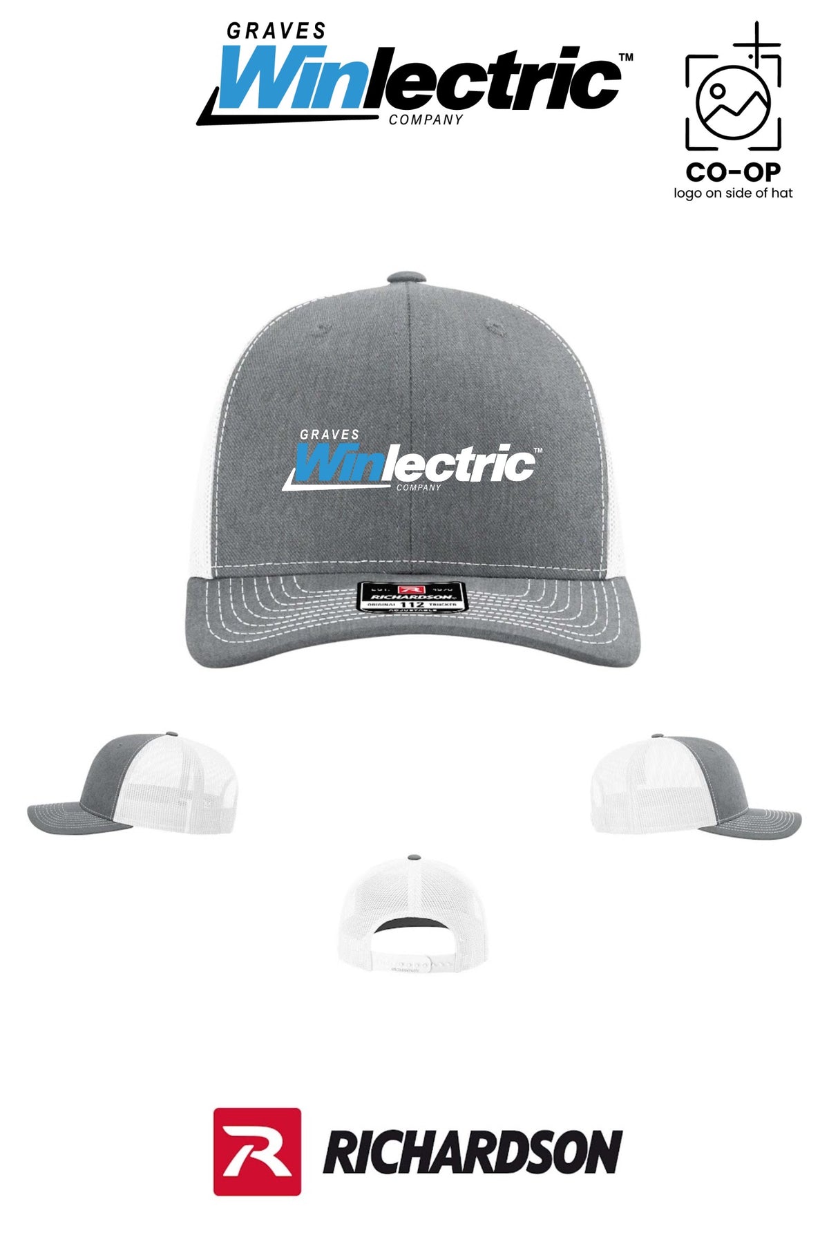 Richardson 112 Trucker Cap - Graves Winlectric
