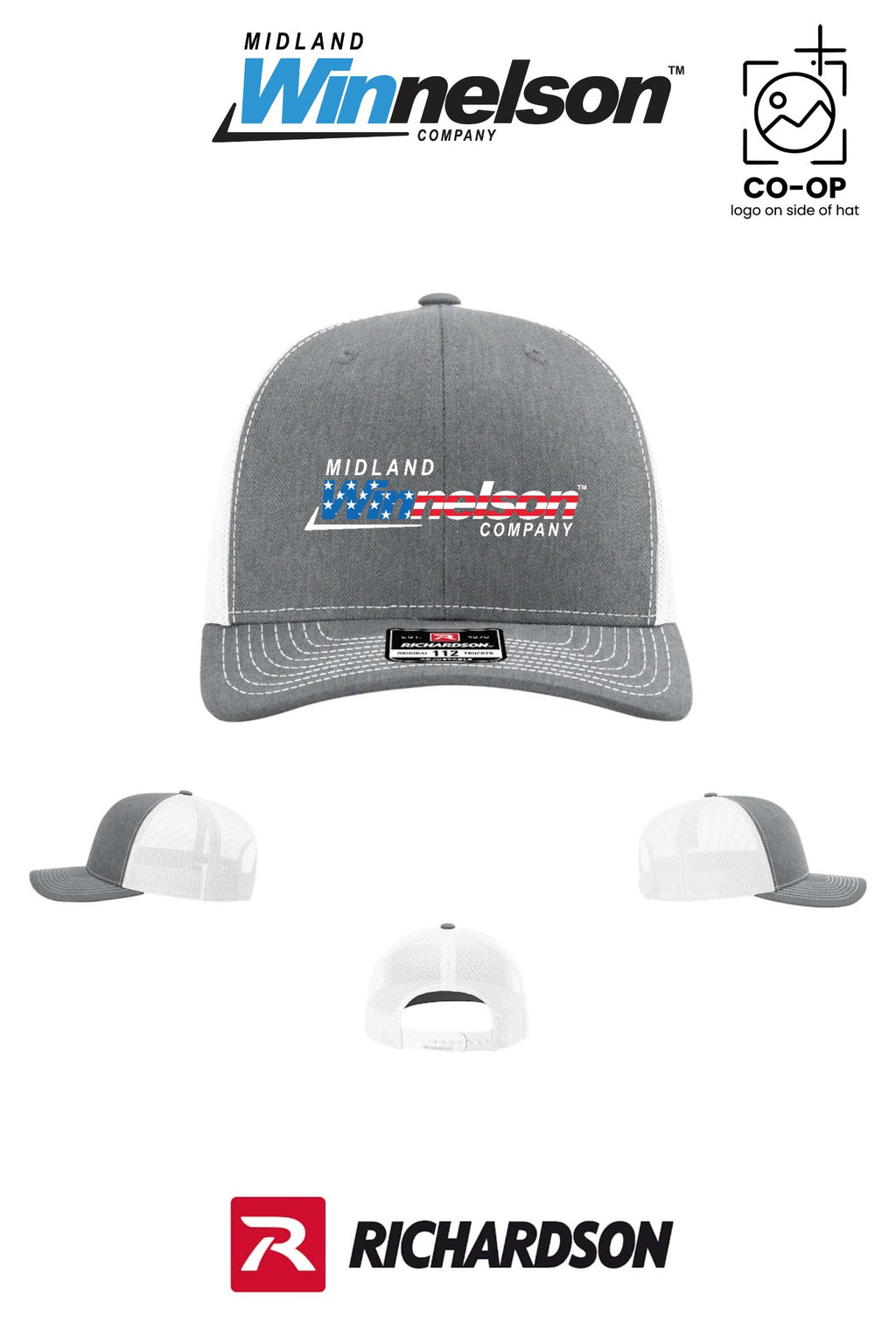 Richardson 112 Trucker Cap - Midland Winnelson - Patriot