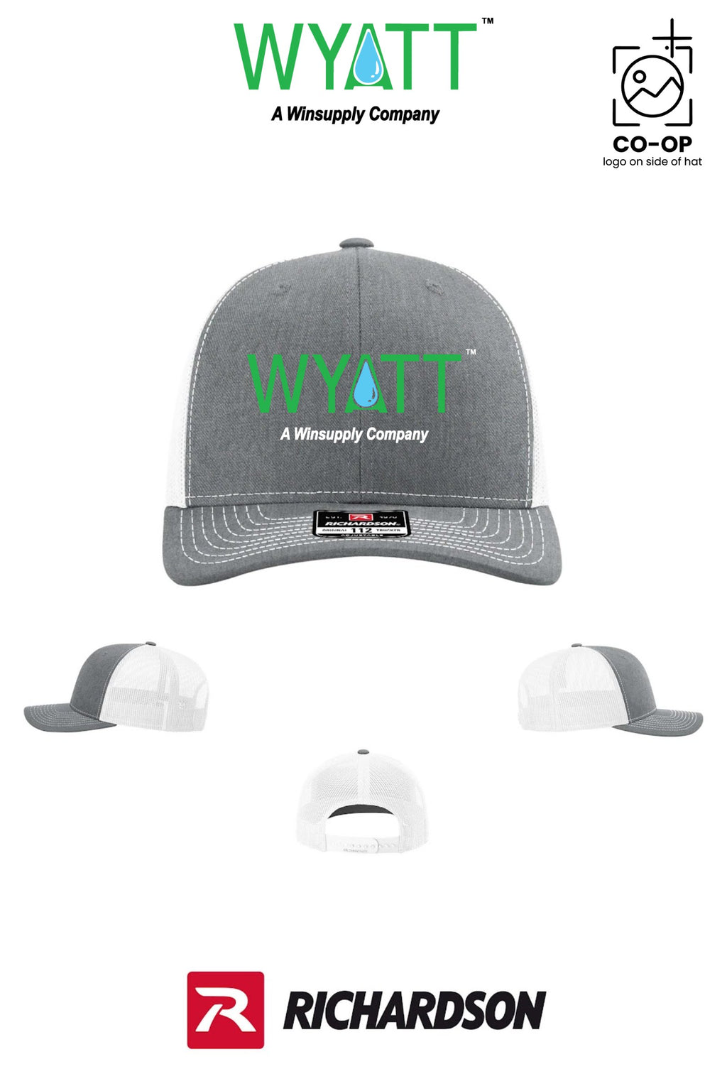 Richardson 112 Trucker Cap - Wyatt Irrigation of Santa Rosa