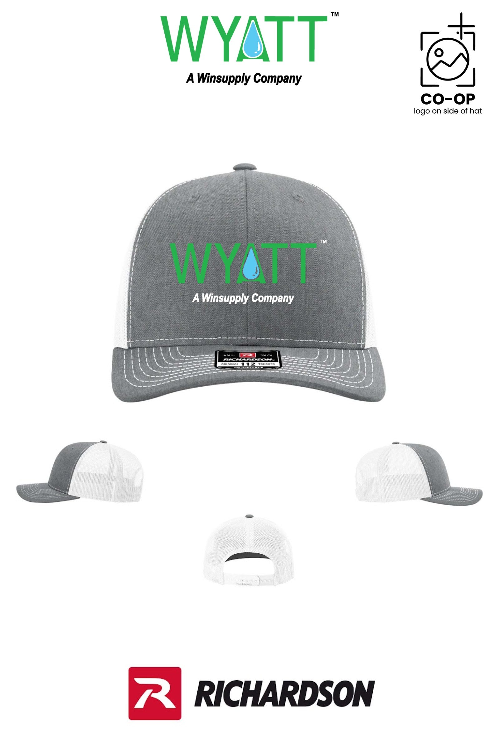 Richardson 112 Trucker Cap - Wyatt Irrigation of Santa Rosa