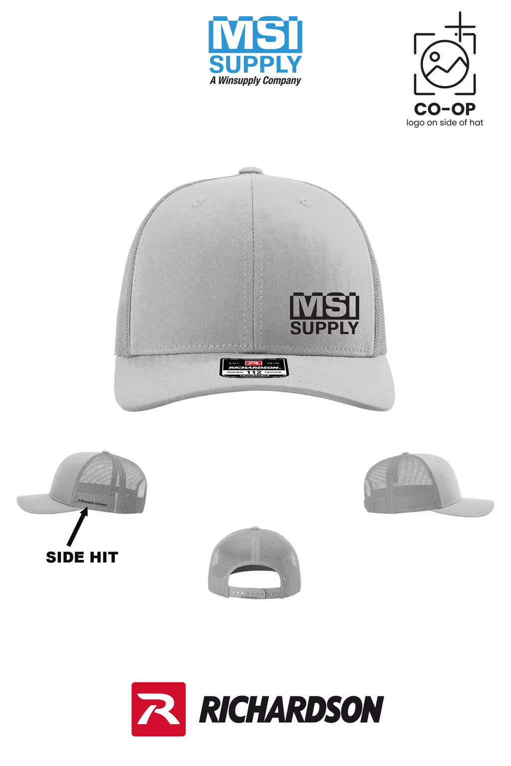 Richardson 112 Trucker Cap - MSI Supply Houston (with side hit)