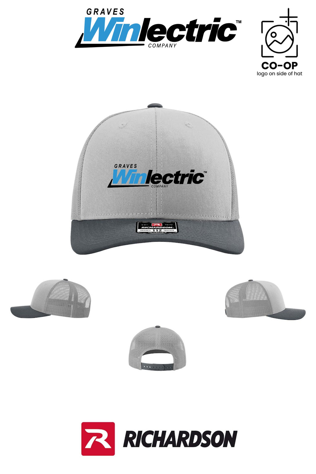 Richardson 112 Trucker Cap - Graves Winlectric