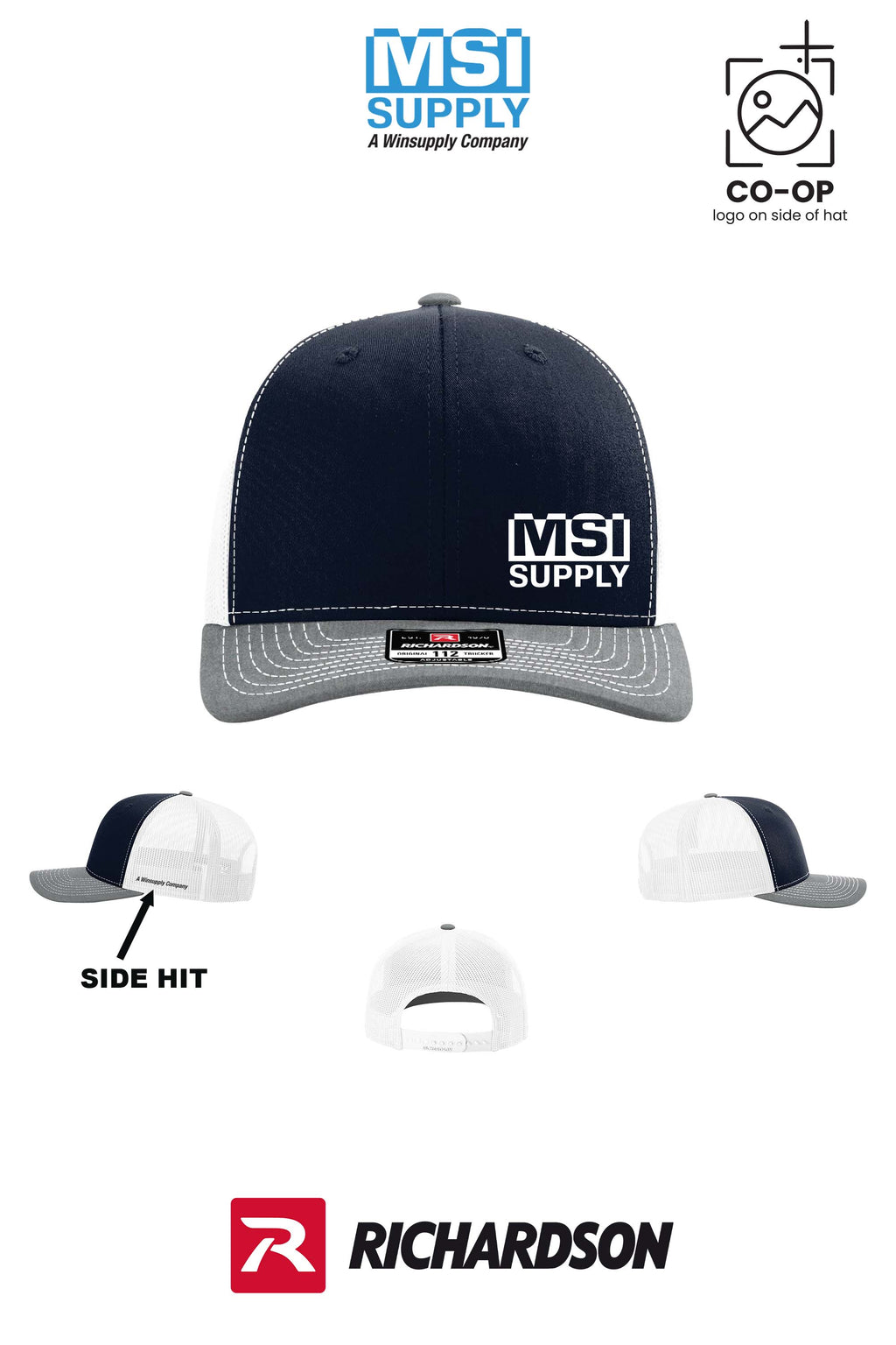 Richardson 112 Trucker Cap - MSI Supply Houston (with side hit)