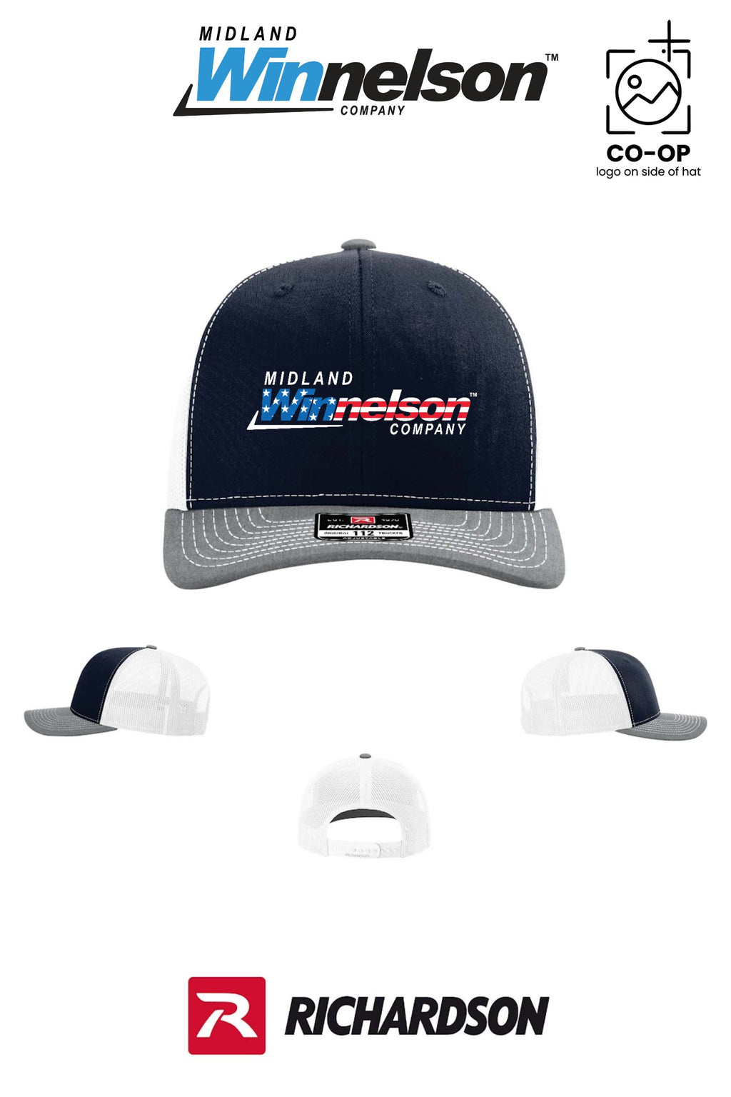 Richardson 112 Trucker Cap - Midland Winnelson - Patriot