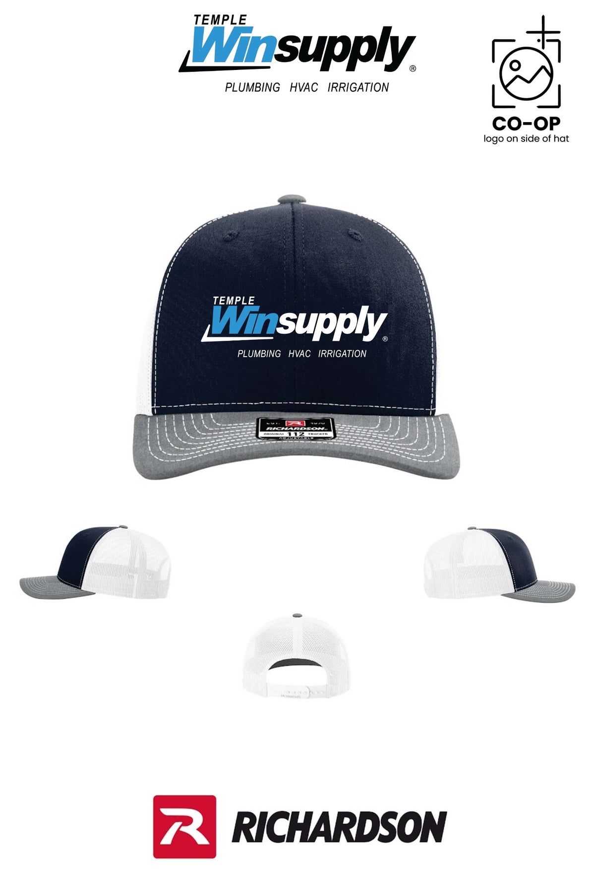 Richardson 112 Trucker Cap - Temple Winsupply