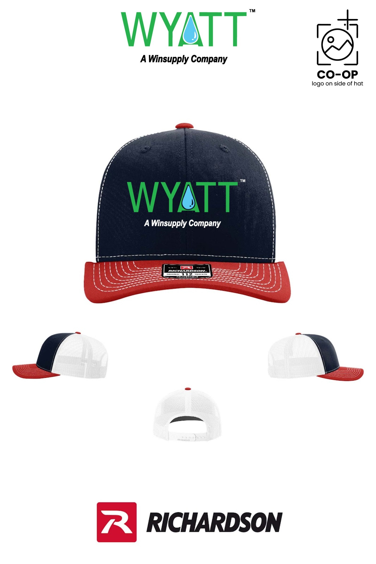 Richardson 112 Trucker Cap - Wyatt Irrigation of Santa Rosa