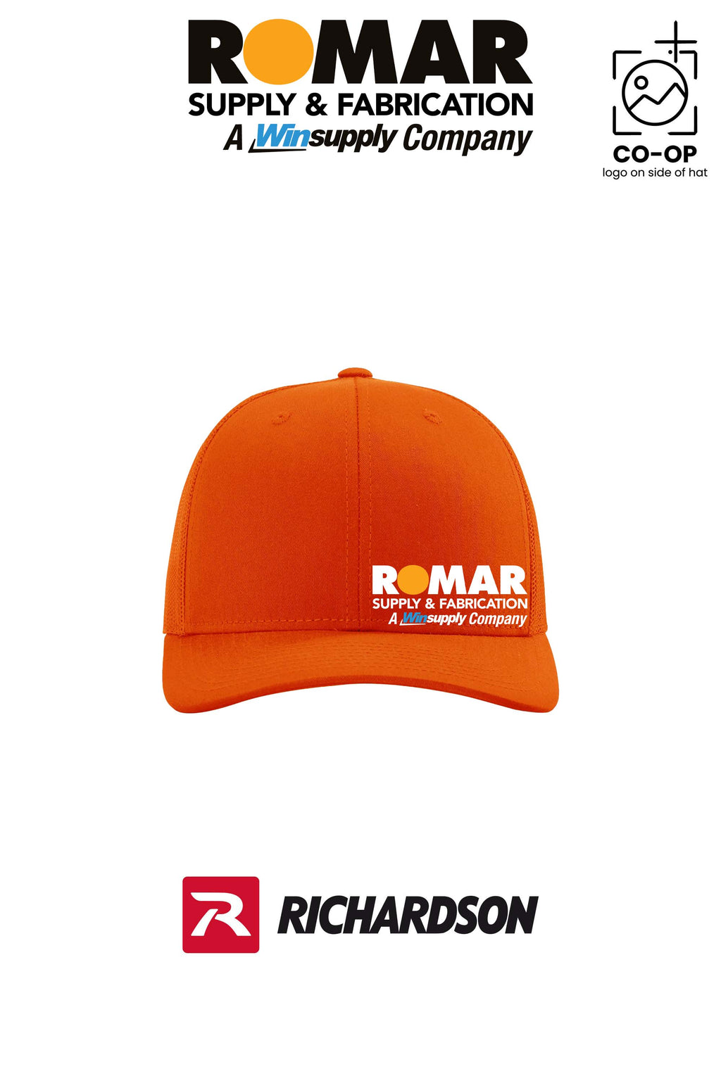 Richardson 112 Trucker Cap - Small Logo - Romar Supply San Antonio