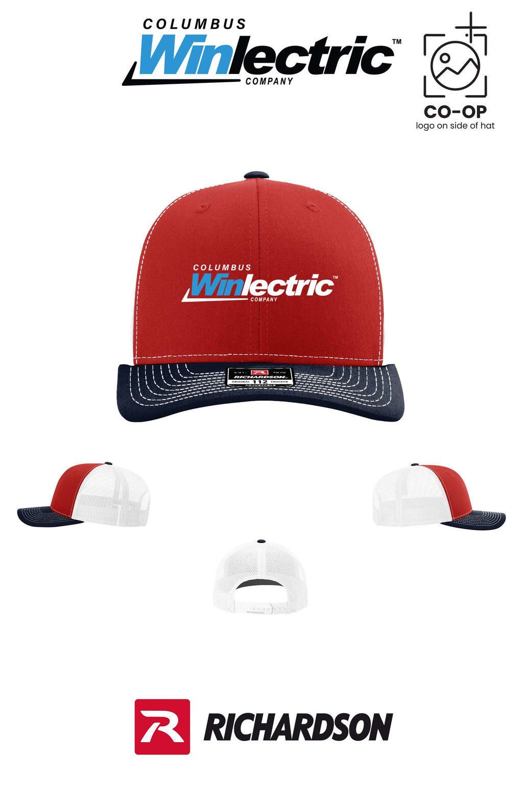 Richardson 112 Trucker Cap - Columbus Winlectric