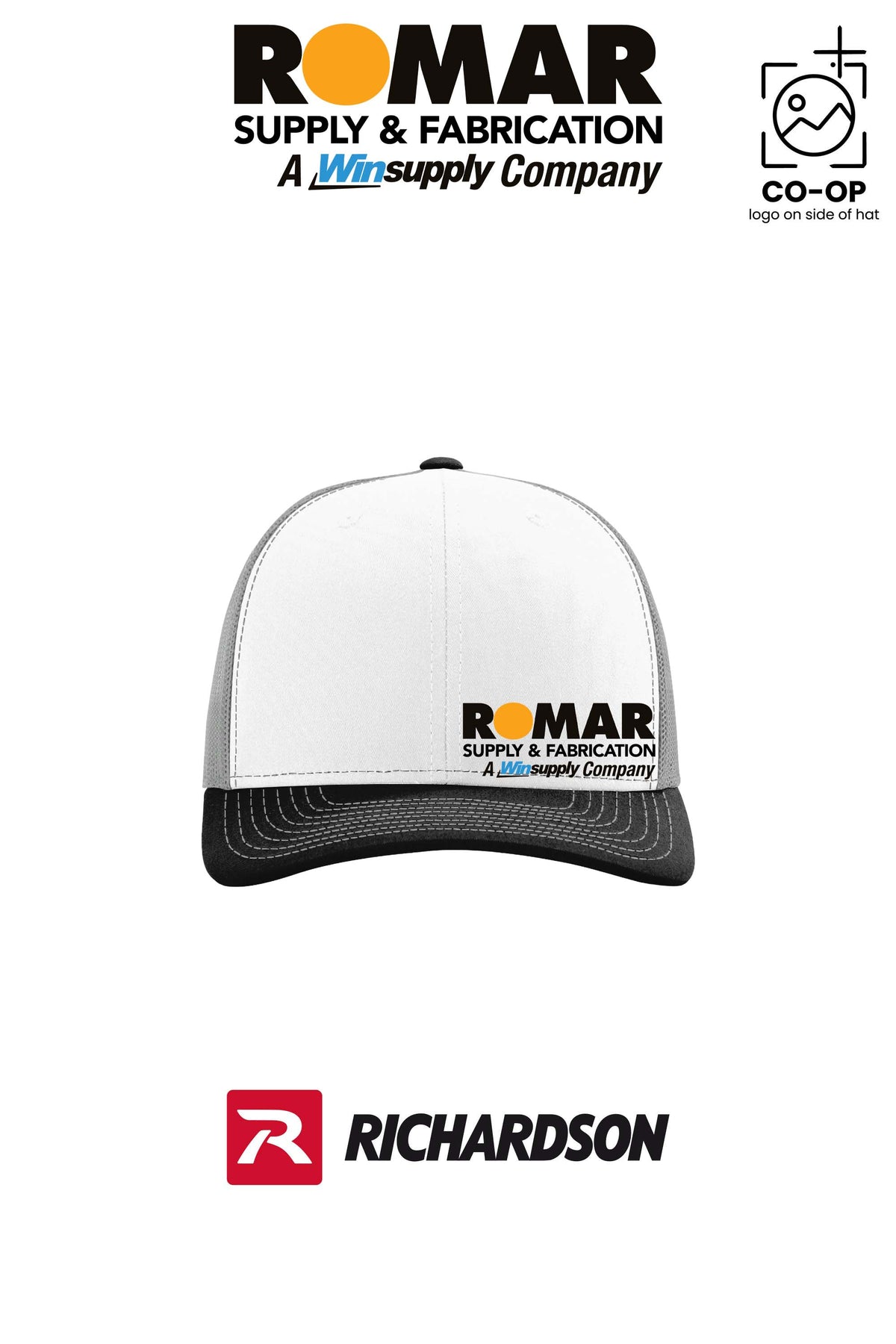 Richardson 112 Trucker Cap - Small Logo - Romar Supply San Antonio