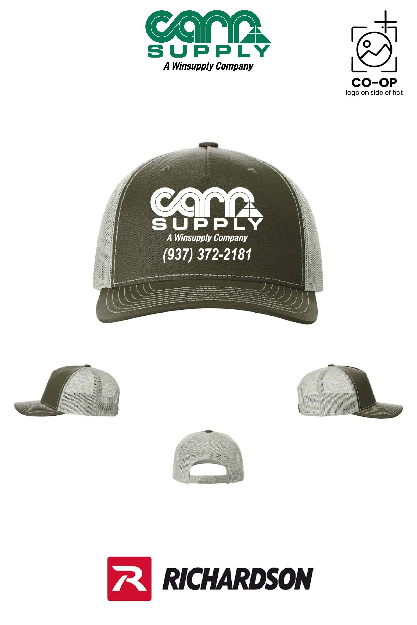 Richardson 112FP Five-Panel Trucker - Carr Supply - Xenia