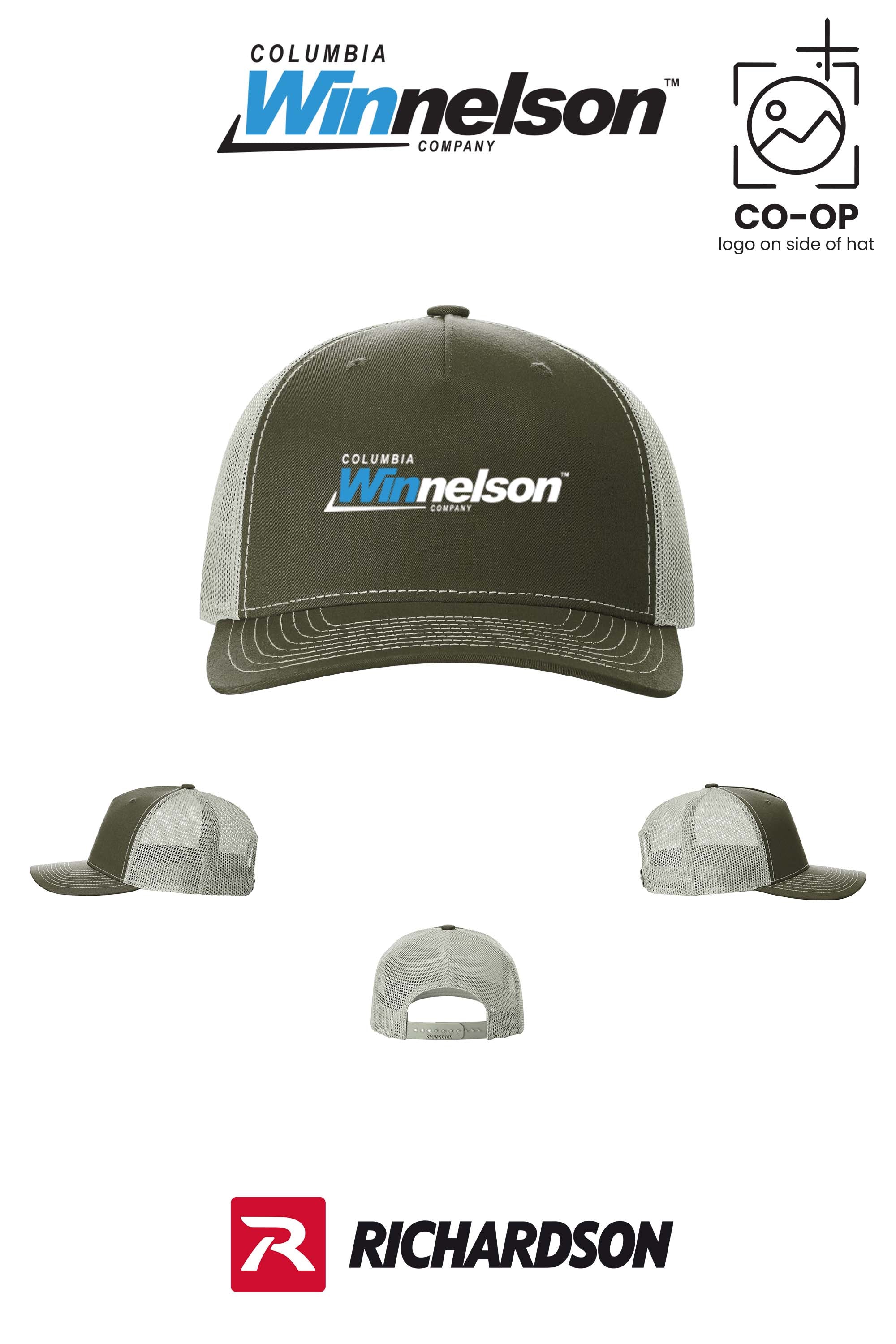 Richardson 112FP Five-Panel Trucker - Columbia MO Winnelson