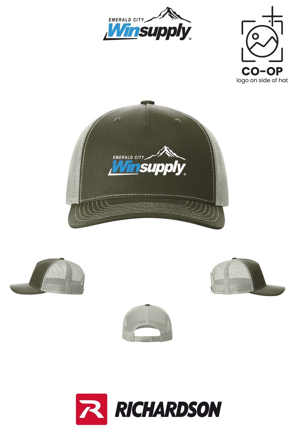 Richardson 112FP Five-Panel Trucker - Winsupply Emerald City